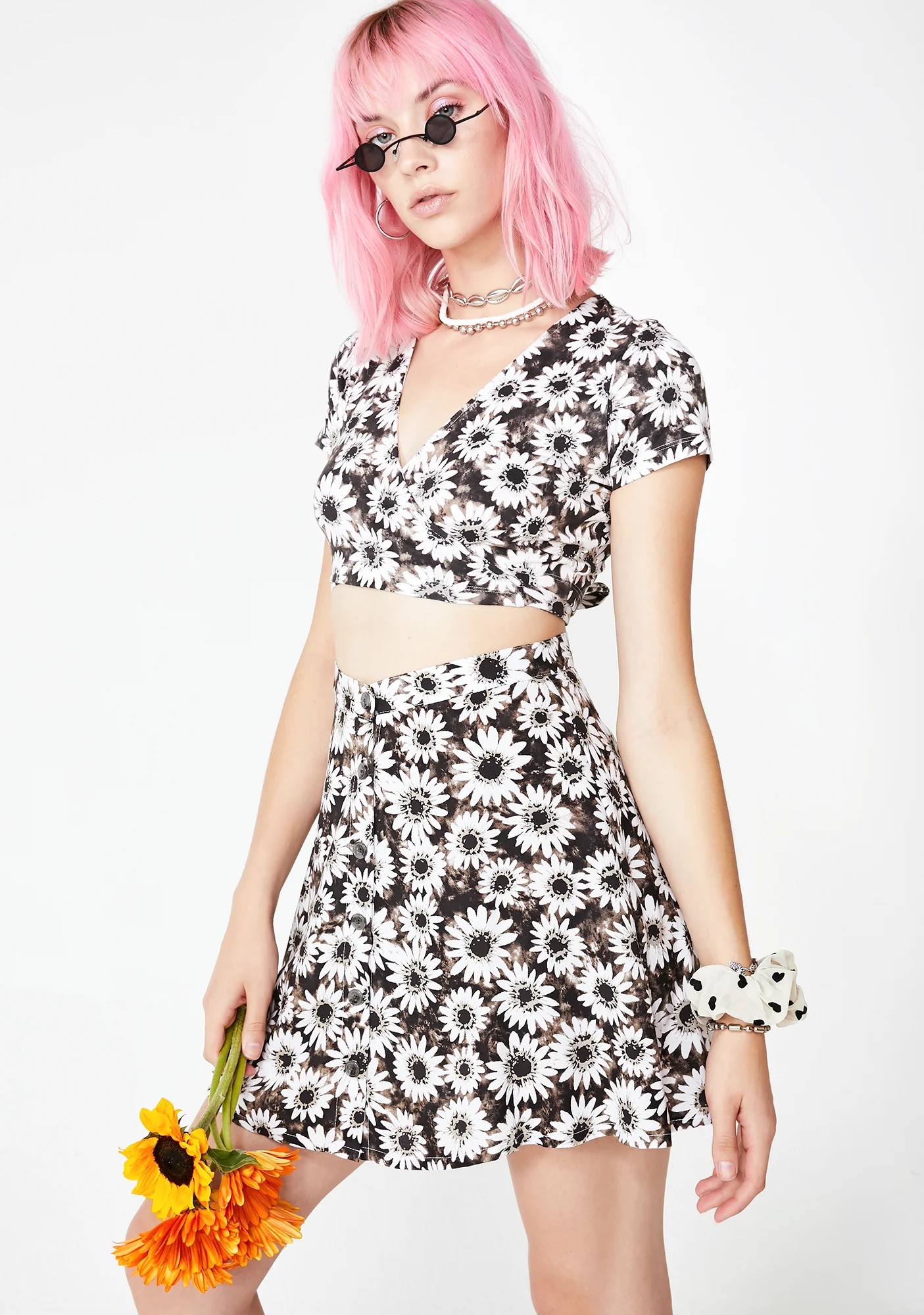 Dyed Daisy Biaz Crop Top - Image 2