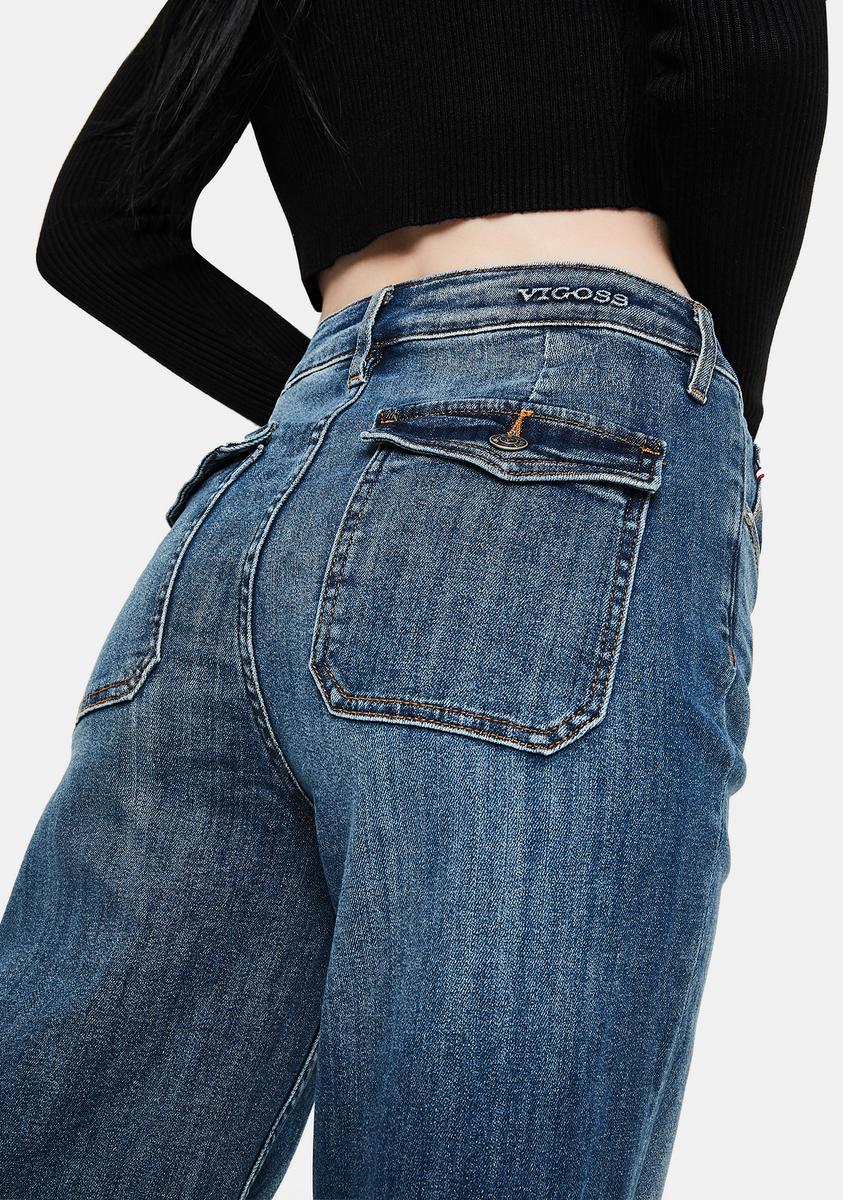 Dylan Wide Leg Jeans - Image 4