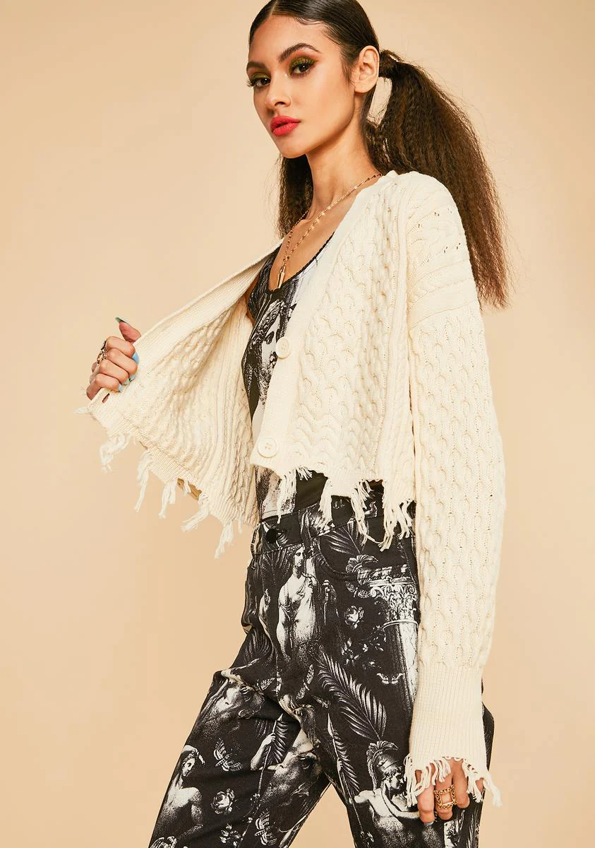Dysphoric Daze Cropped Cardigan - Image 2