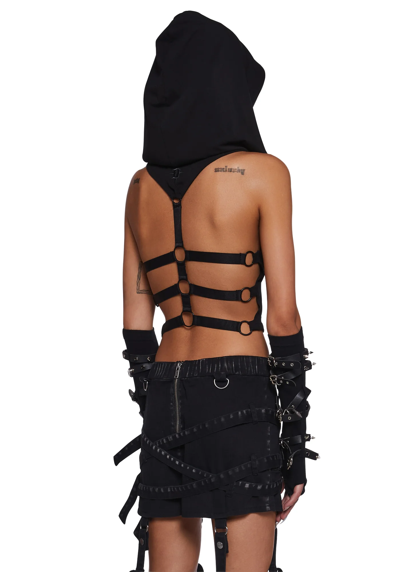 Frequency Hoodie Crop Top - Image 2