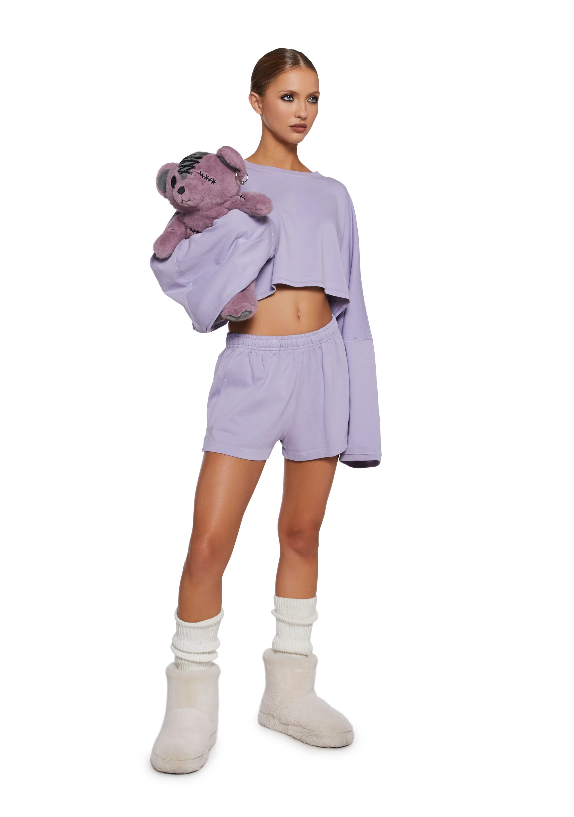 Easy Loving Long Sleeve Crop Top - Image 2