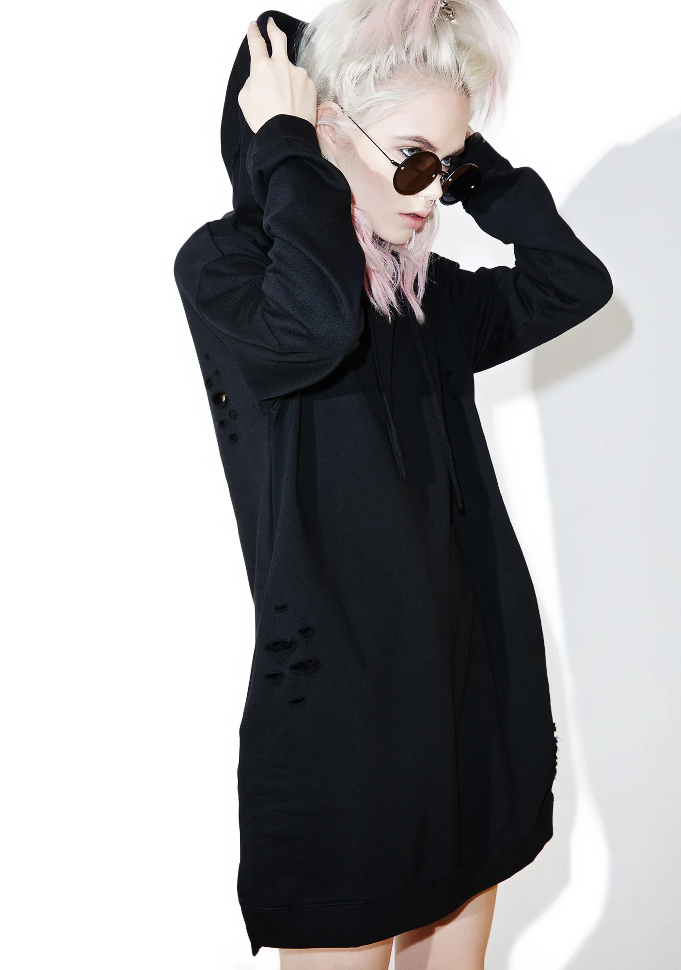 Easy Way Out Longline Hoodie - Image 2