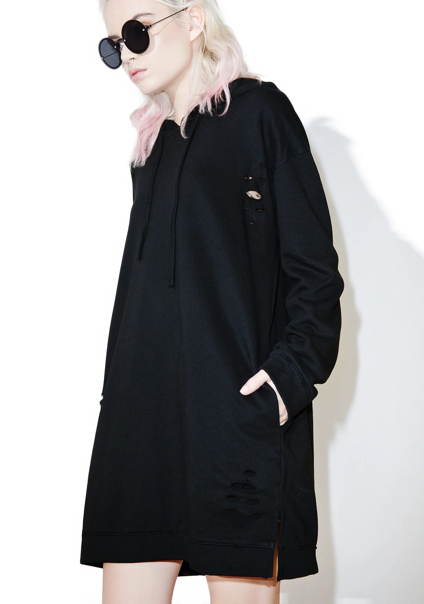 Easy Way Out Longline Hoodie - Image 3