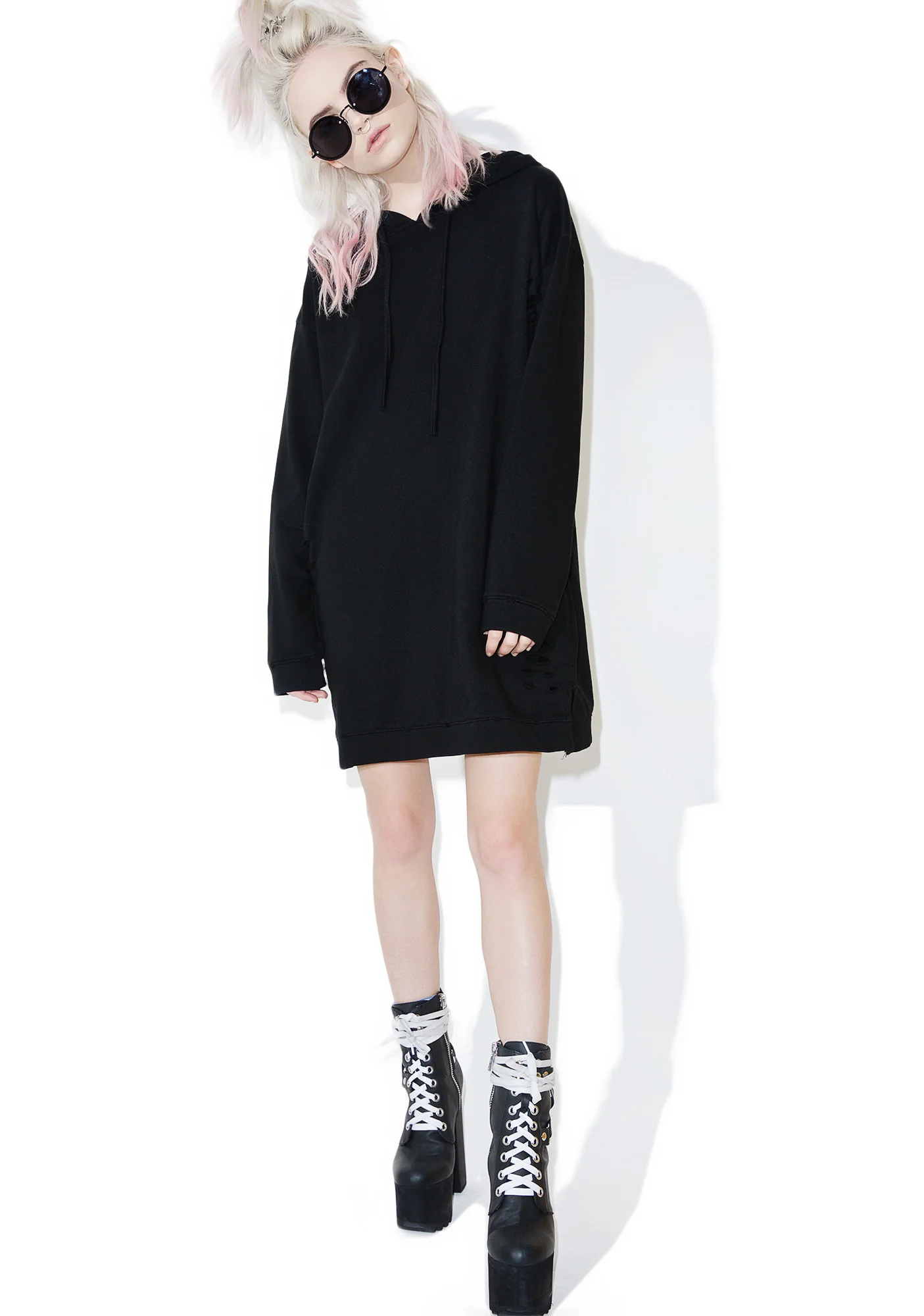 Easy Way Out Longline Hoodie - Image 5