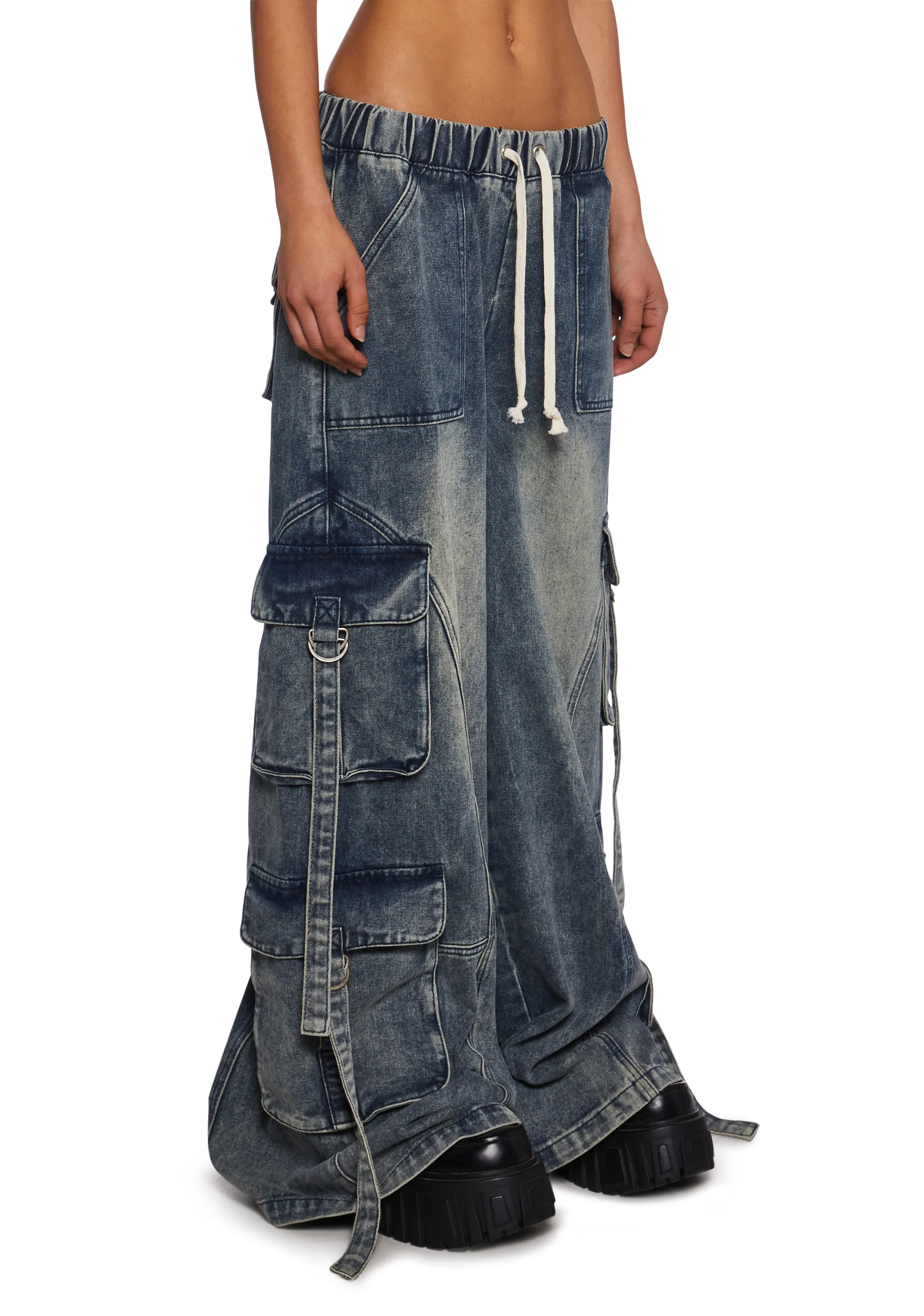 Eclectic Energy Wide Leg Cargo Pants - Image 3