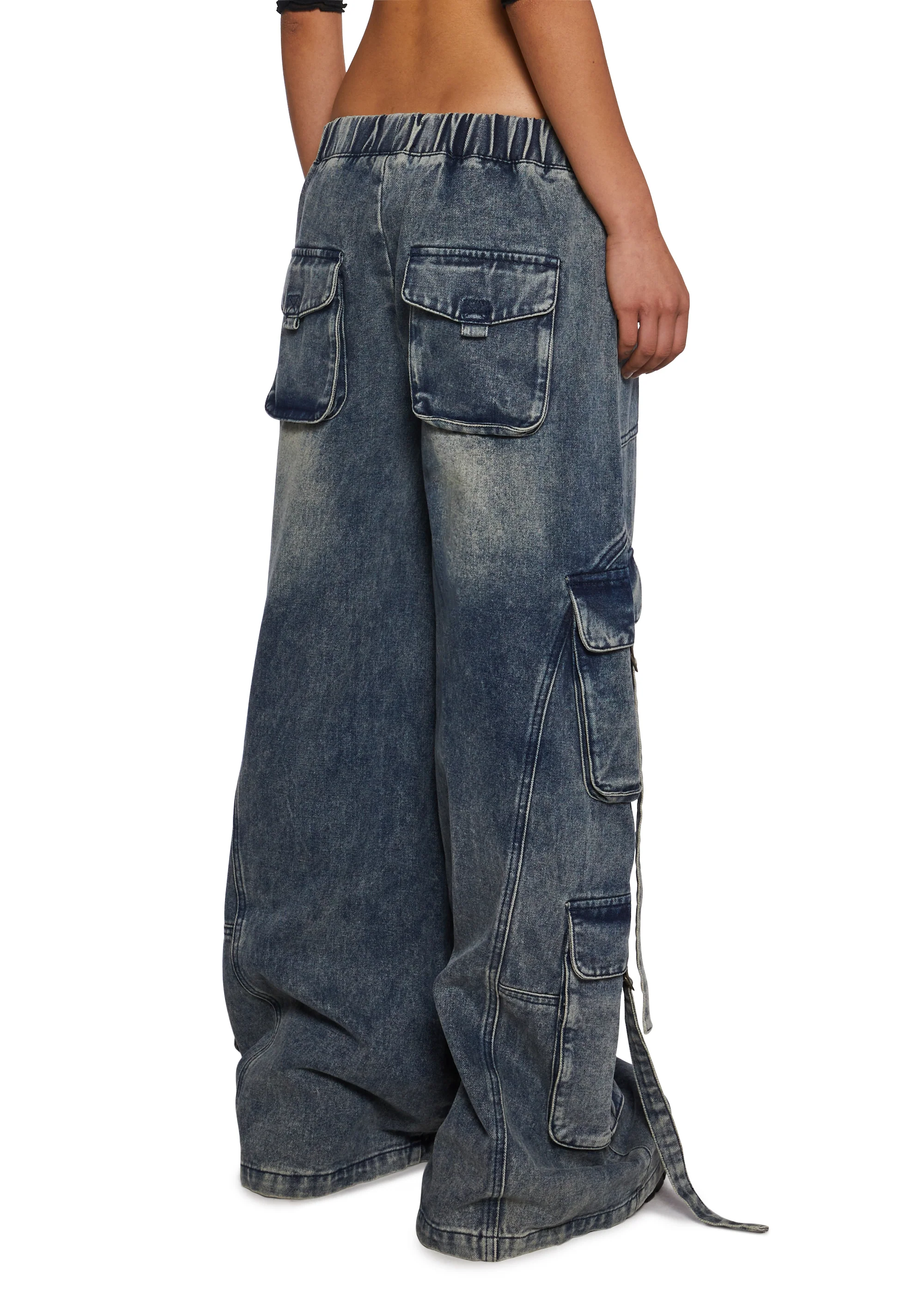 Eclectic Energy Wide Leg Cargo Pants - Image 4