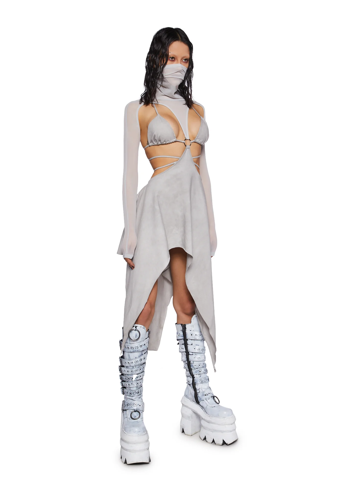 Crossfade Open Back Bikini Dress - Image 5