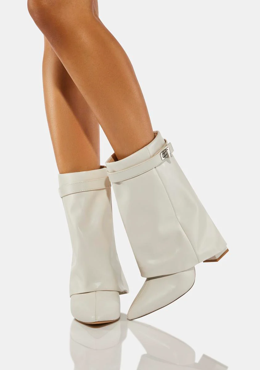Ecru Fyre Ankle Boots - Off White - Image 2