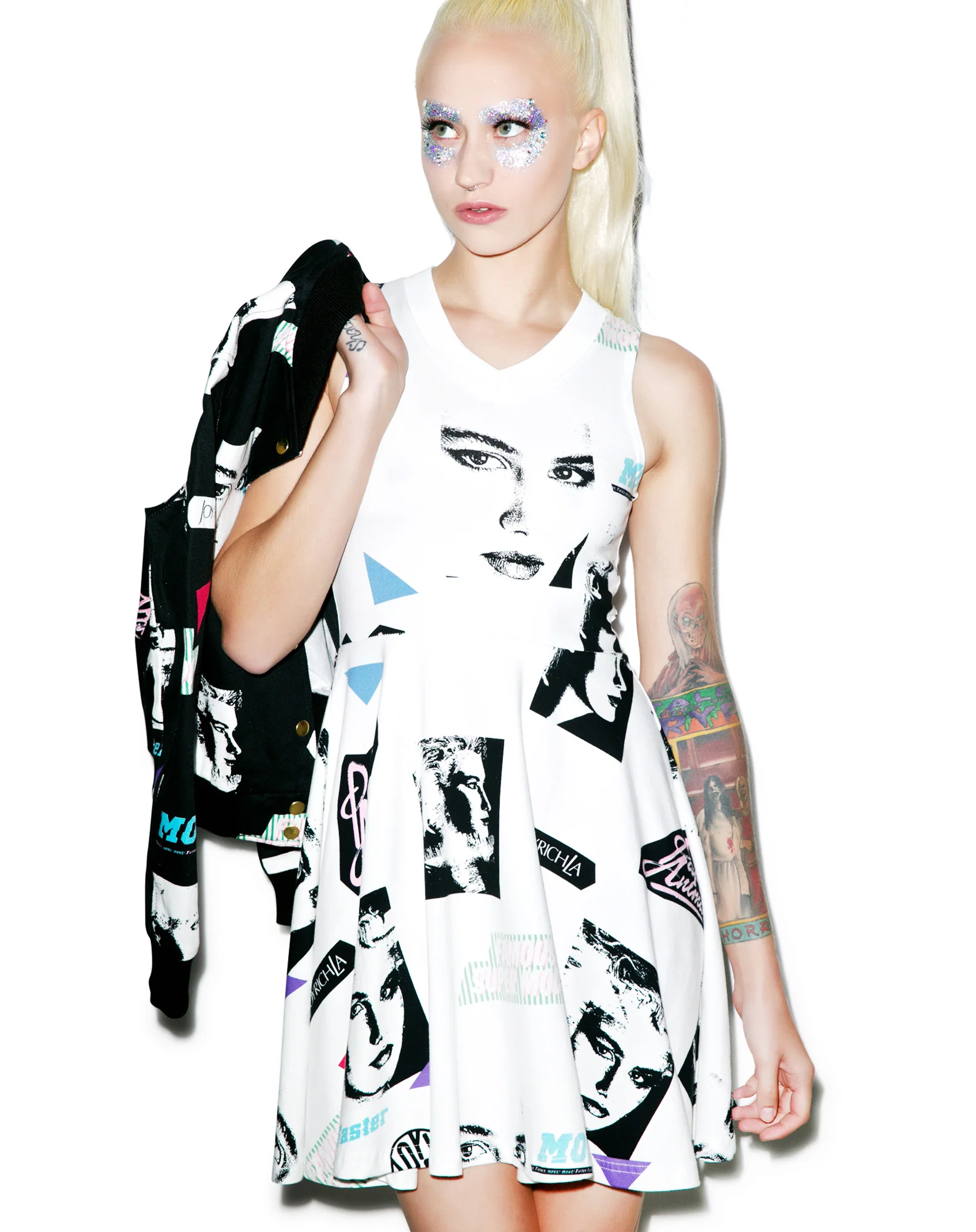 Editorial Map Tennis Dress - Image 6