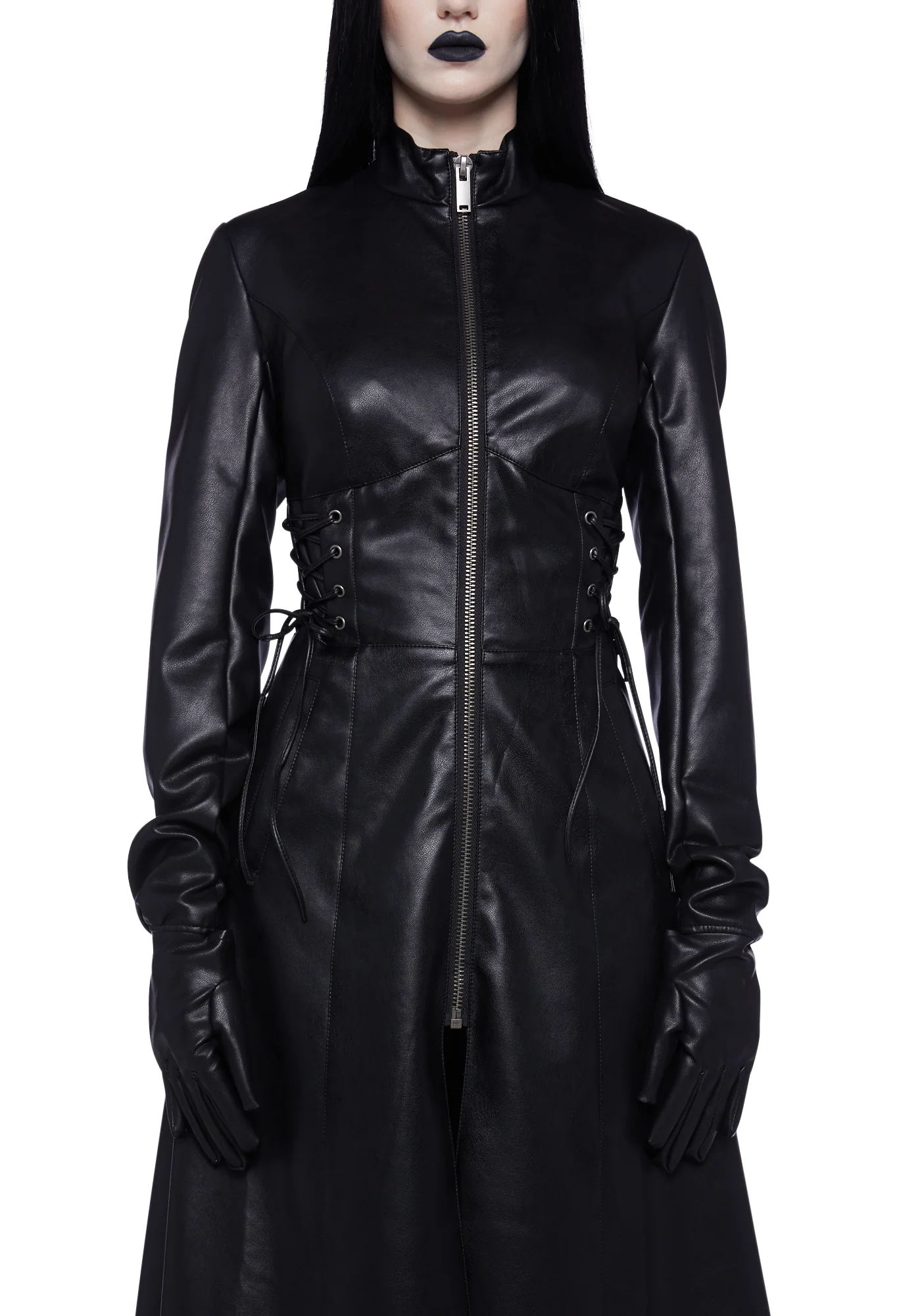 Eerie Enchantment Trench Coat - Image 2
