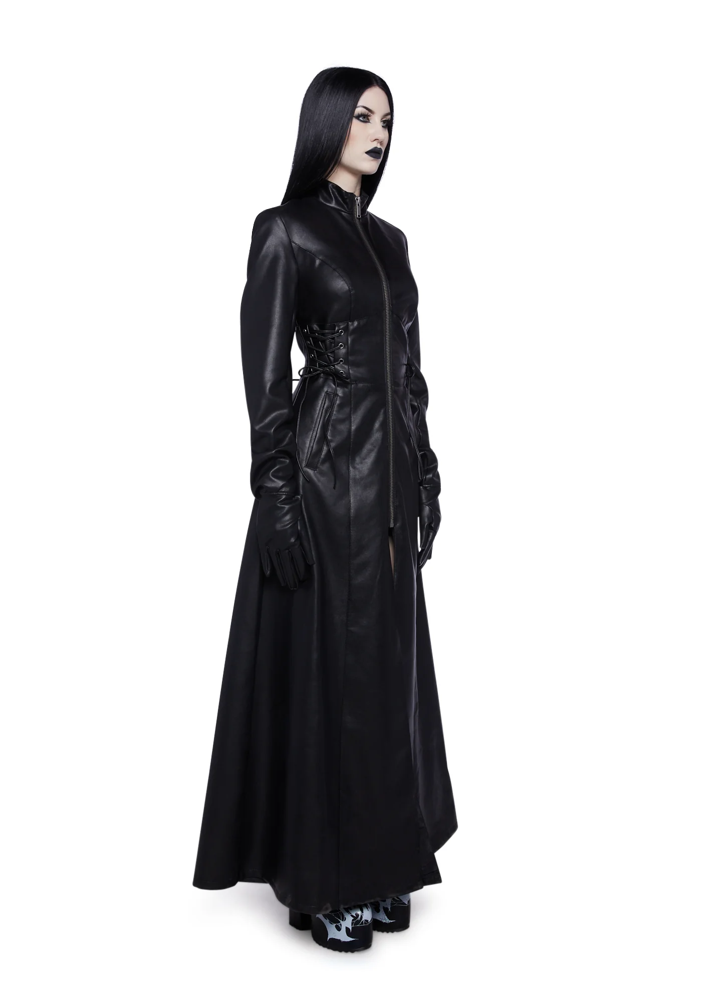 Eerie Enchantment Trench Coat - Image 3