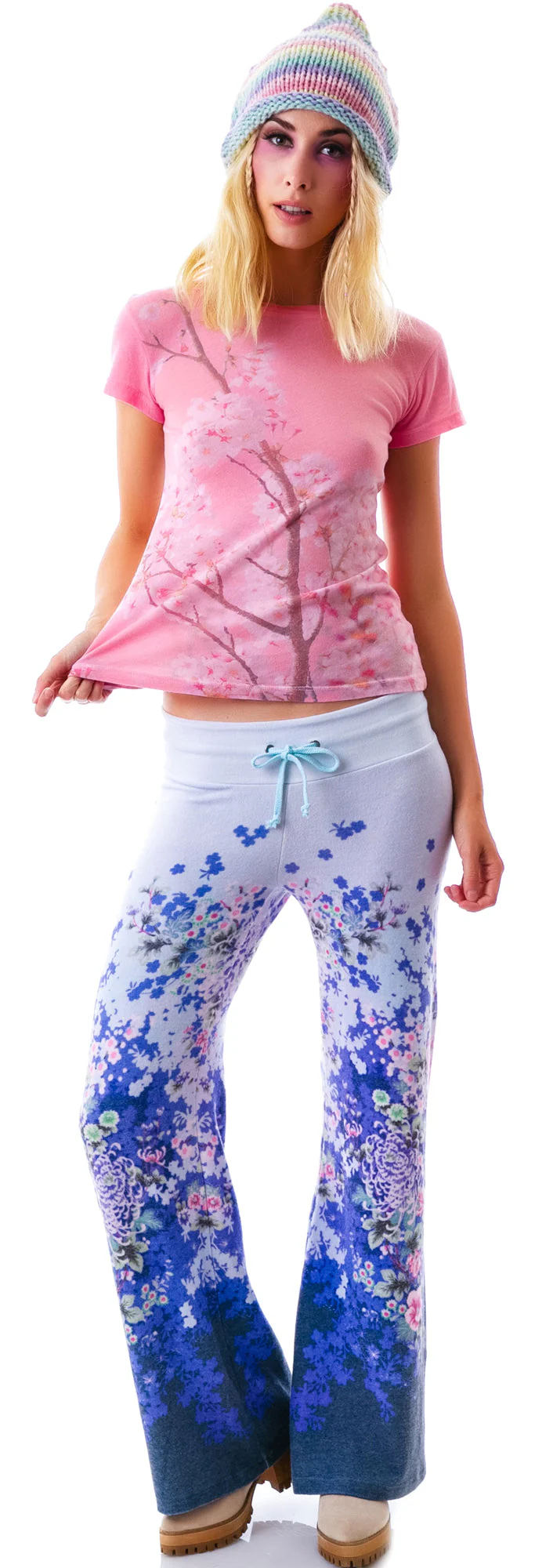 Electric Kimino Baggy Beach Pants - Light Purple - Image 9