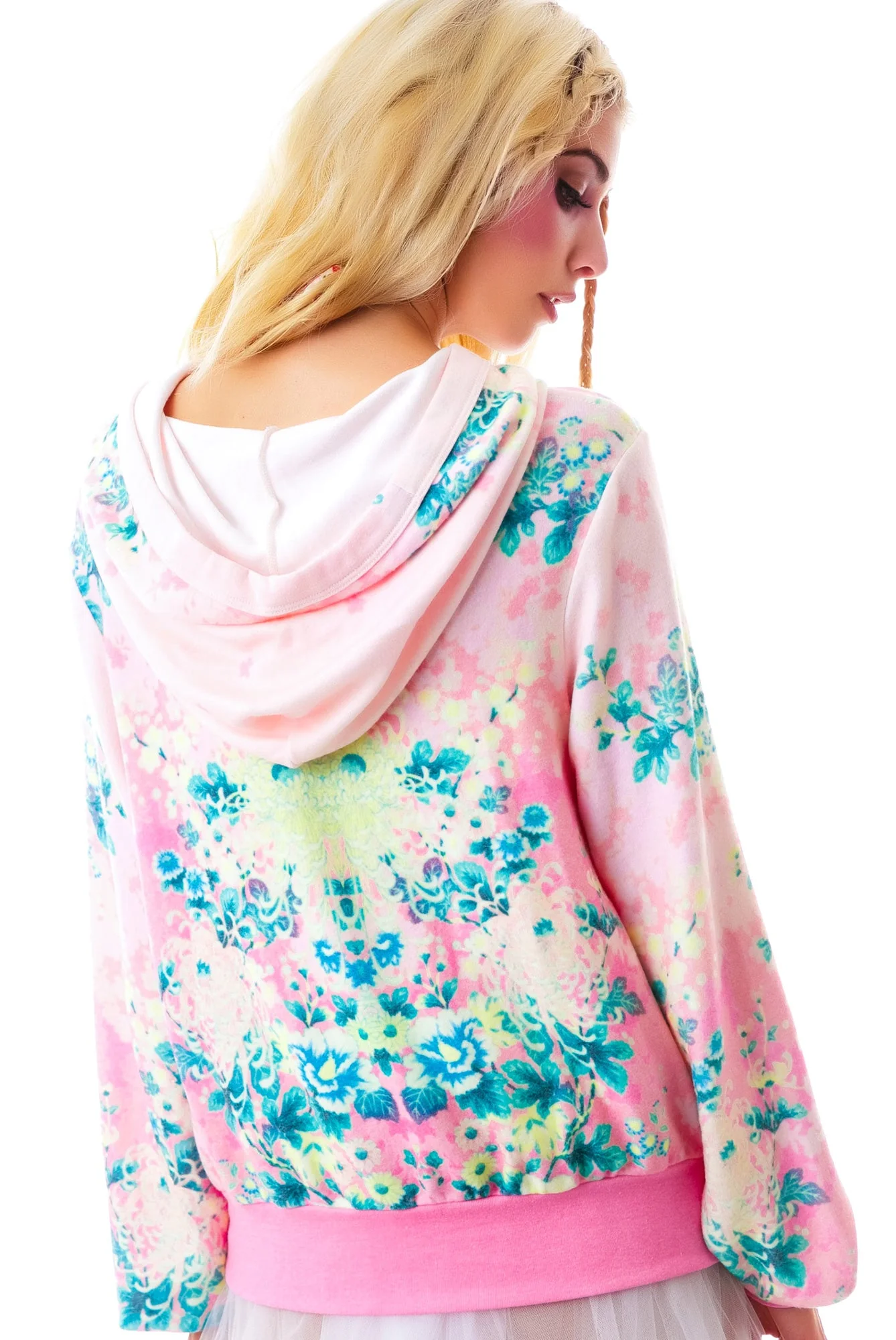 Electric Kimono Malibu Pullover - Dark Red - Image 4