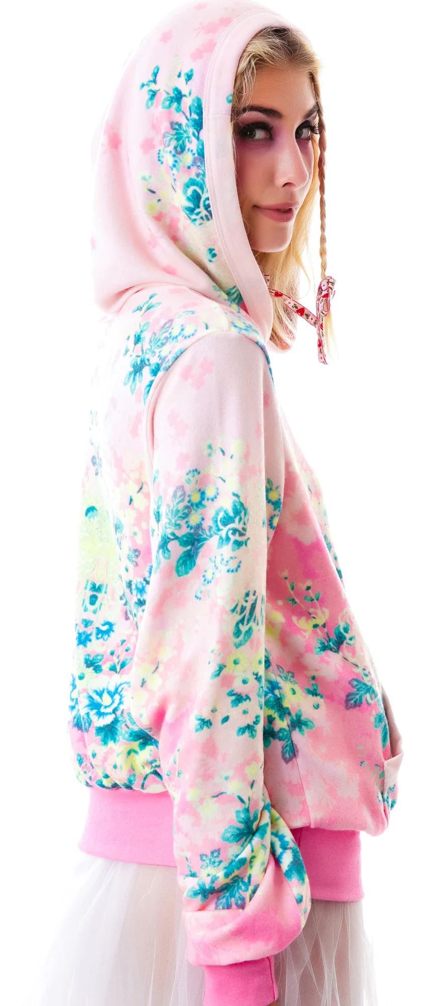 Electric Kimono Malibu Pullover - Dark Red - Image 5