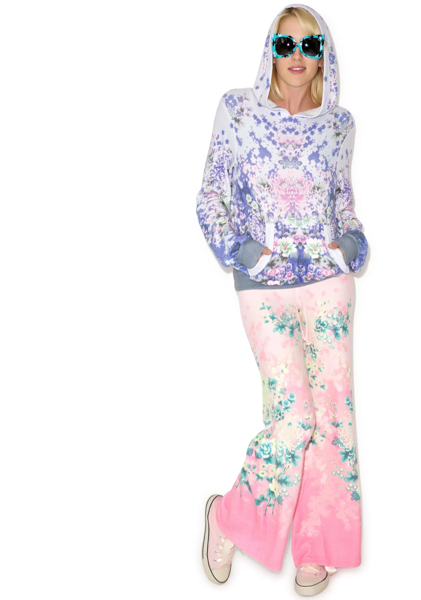 Electric Kimono Malibu Pullover - Dark Red - Image 8