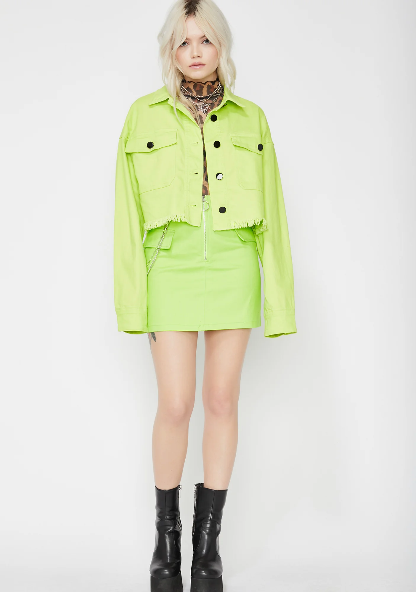 Electric Privileged Princess Crop Jacket - Image 3