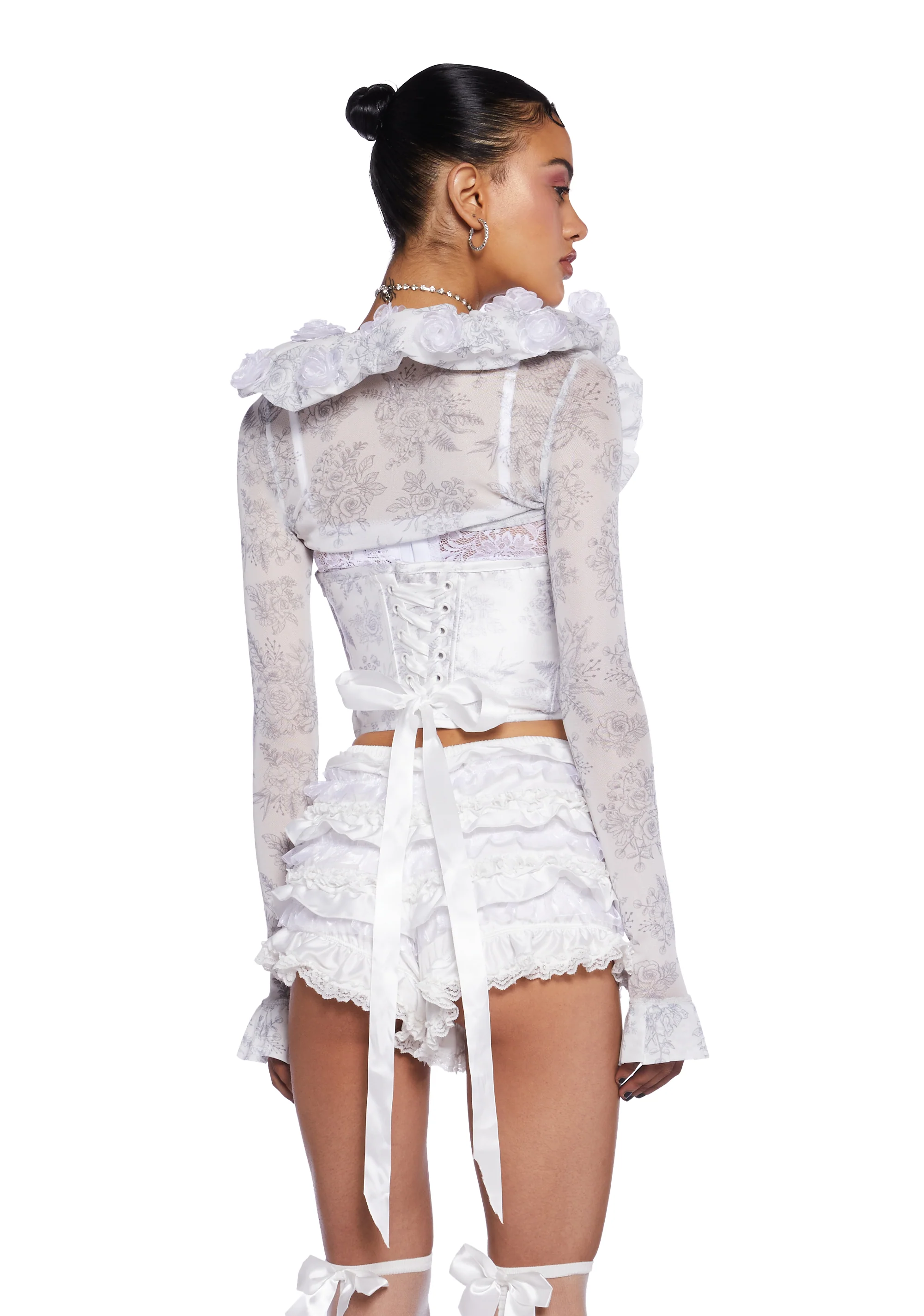 Elegant Rapture Underbust Corset And Shrug - Image 4