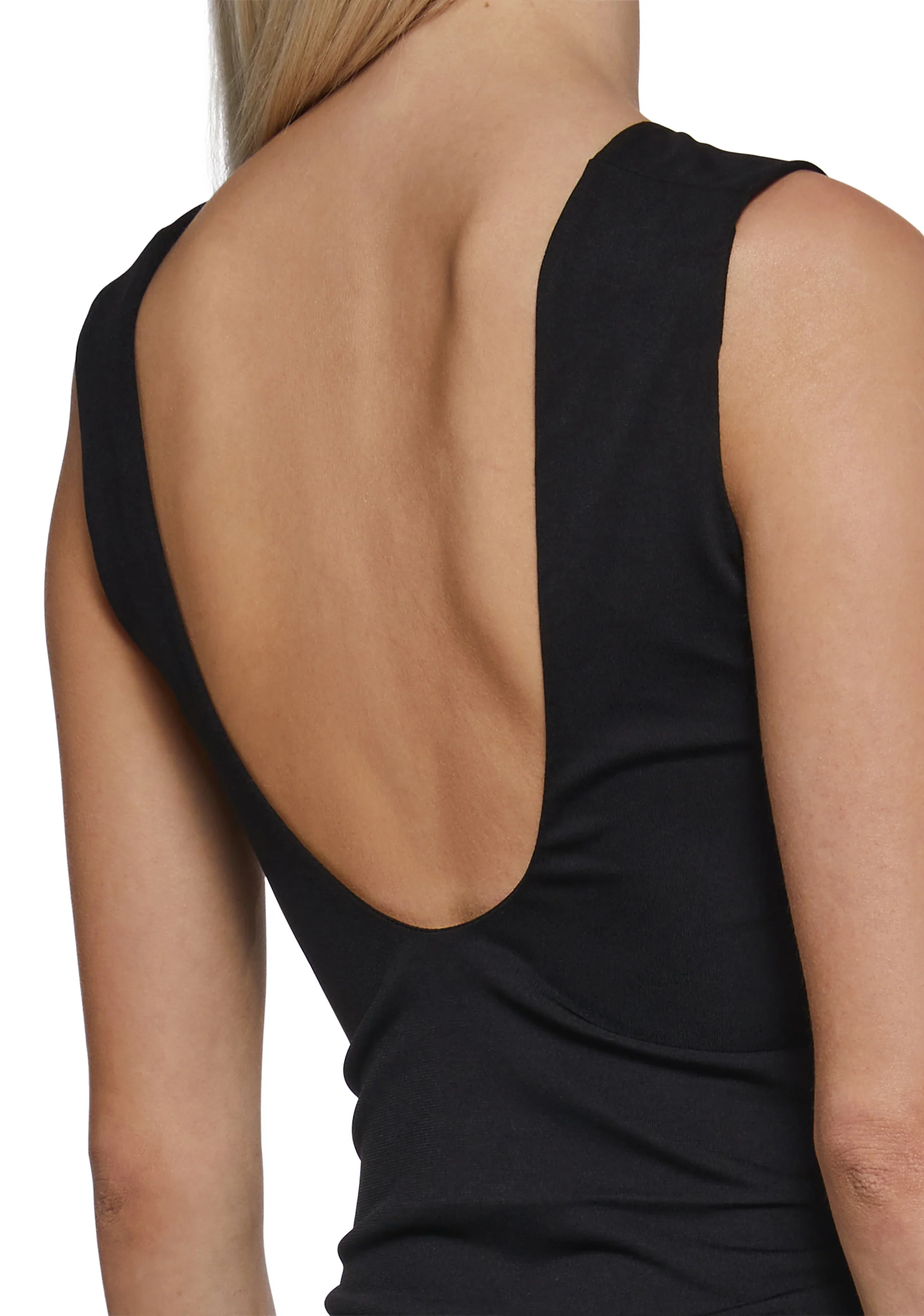 Elegant Turn Short Sleeve Top - Black - Image 7