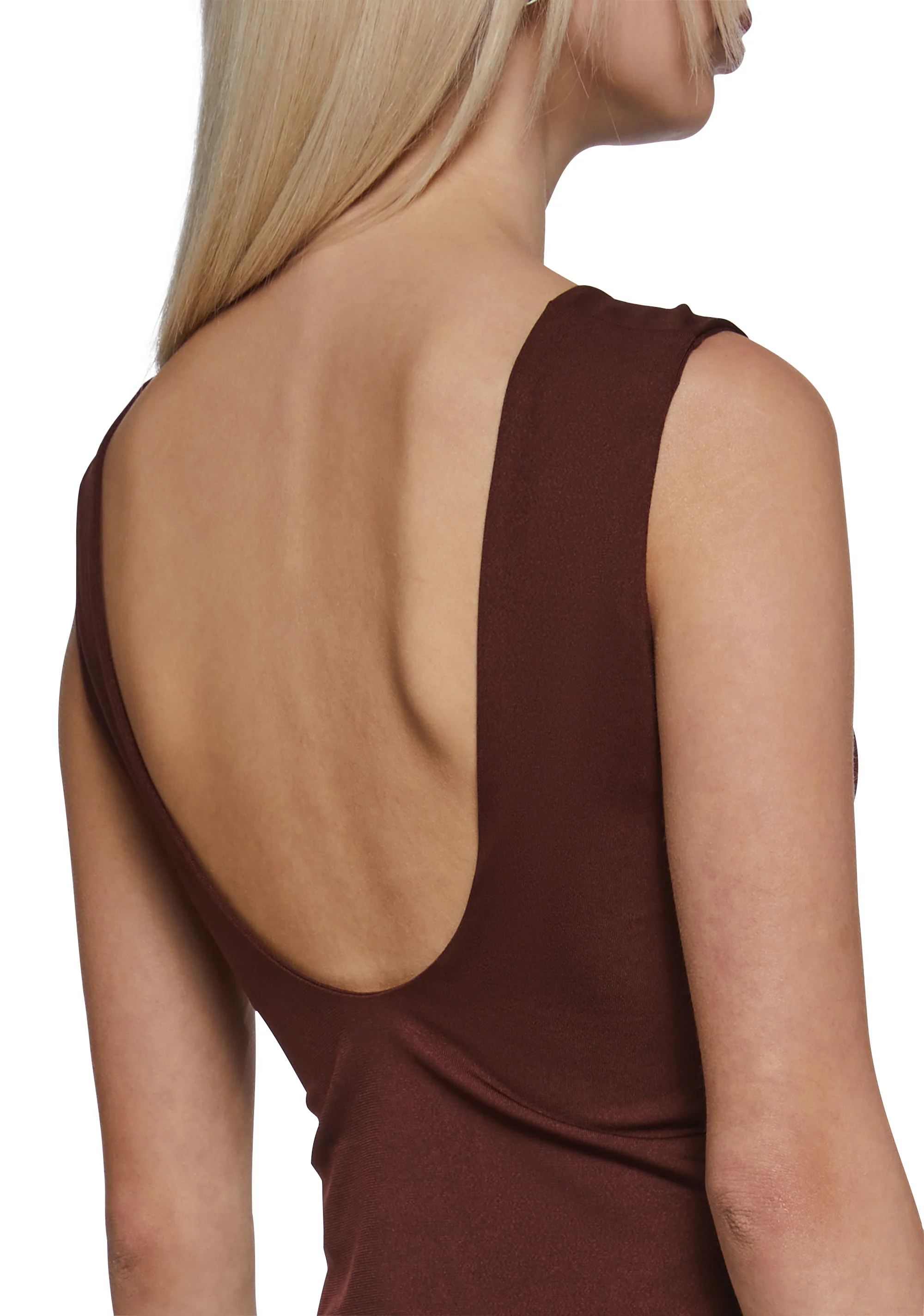 Elegant Turn Short Sleeve Top - Brown - Image 7