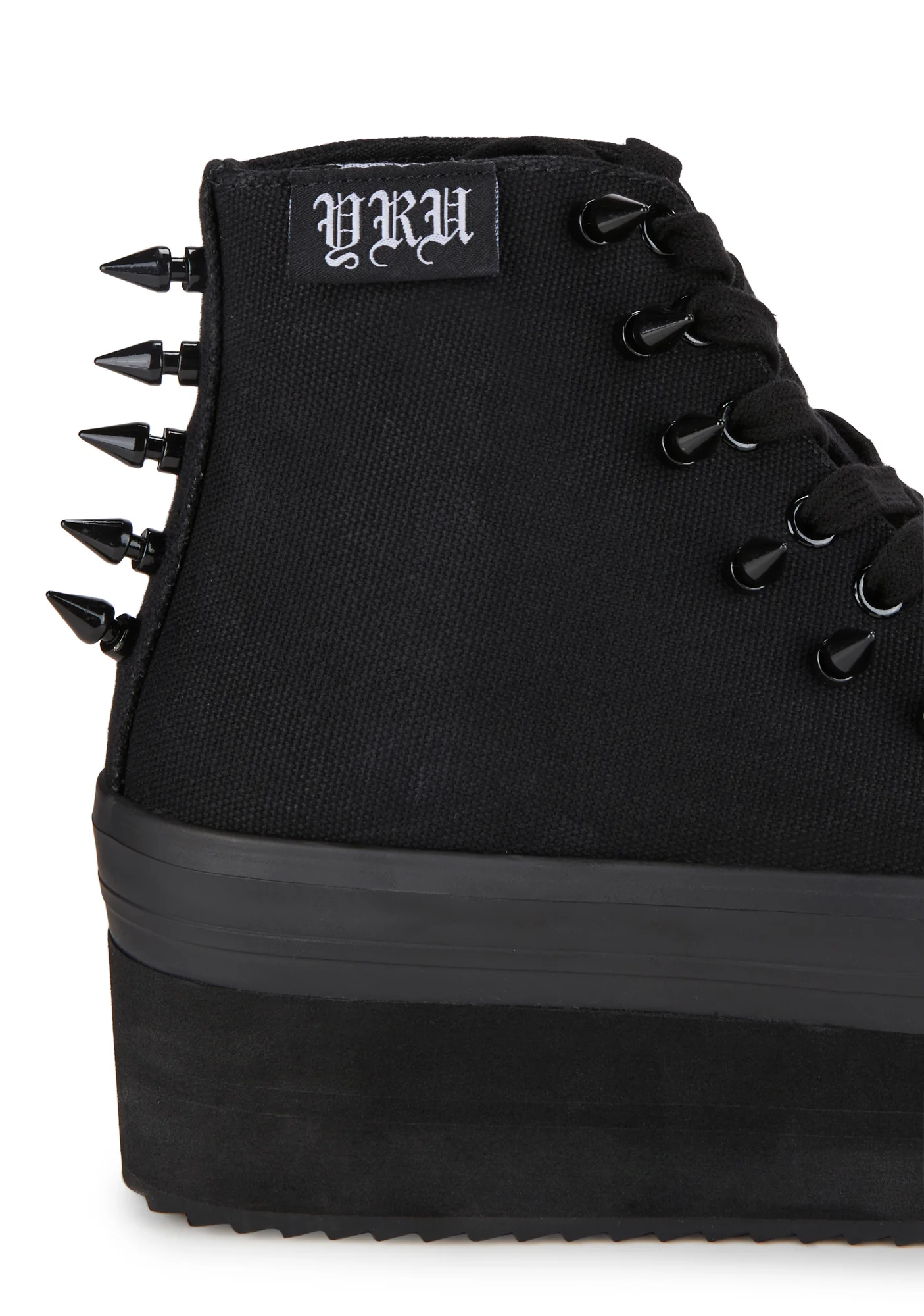 Elevation Spike Platform Sneakers - Black - Image 2