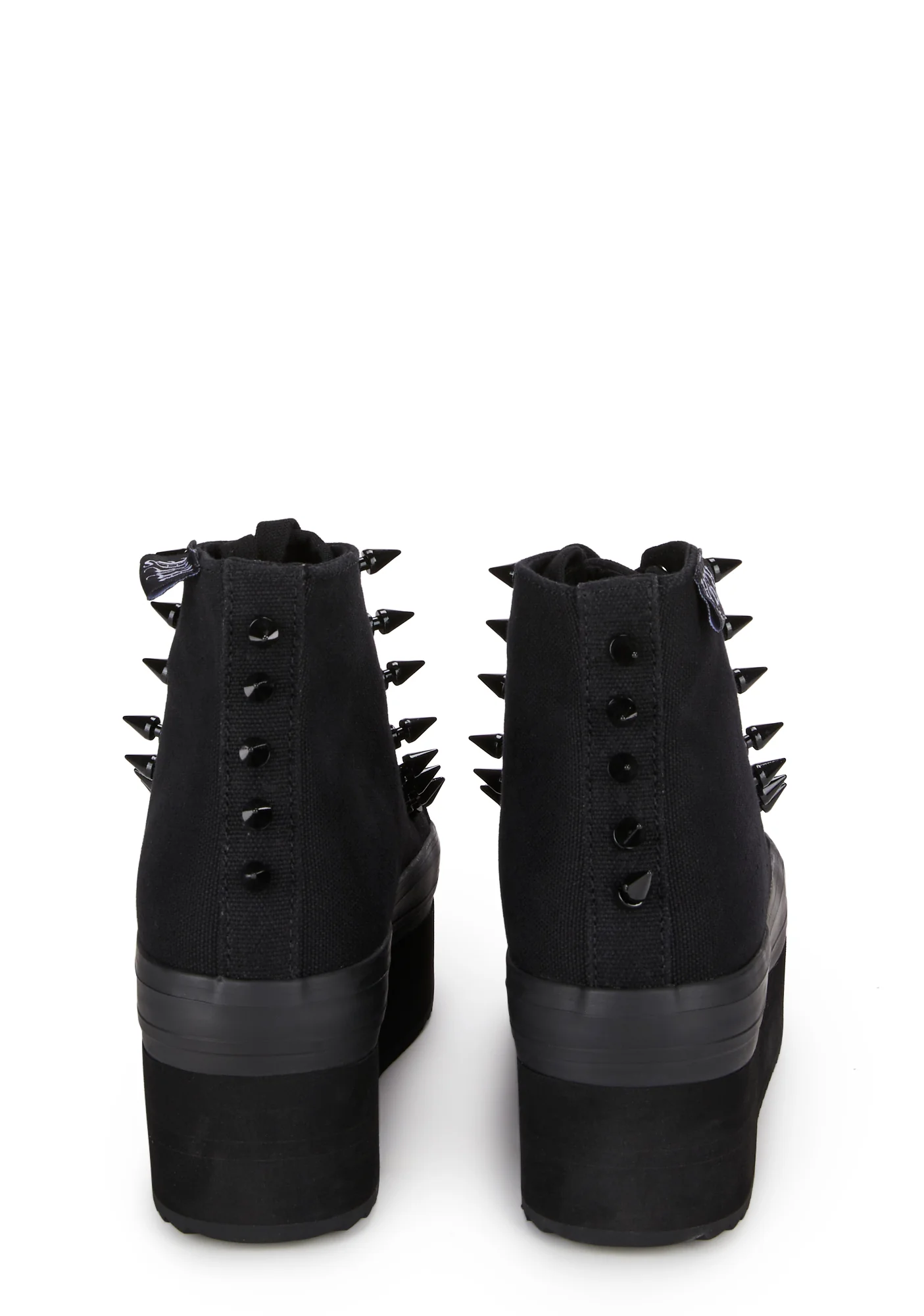 Elevation Spike Platform Sneakers - Black - Image 4