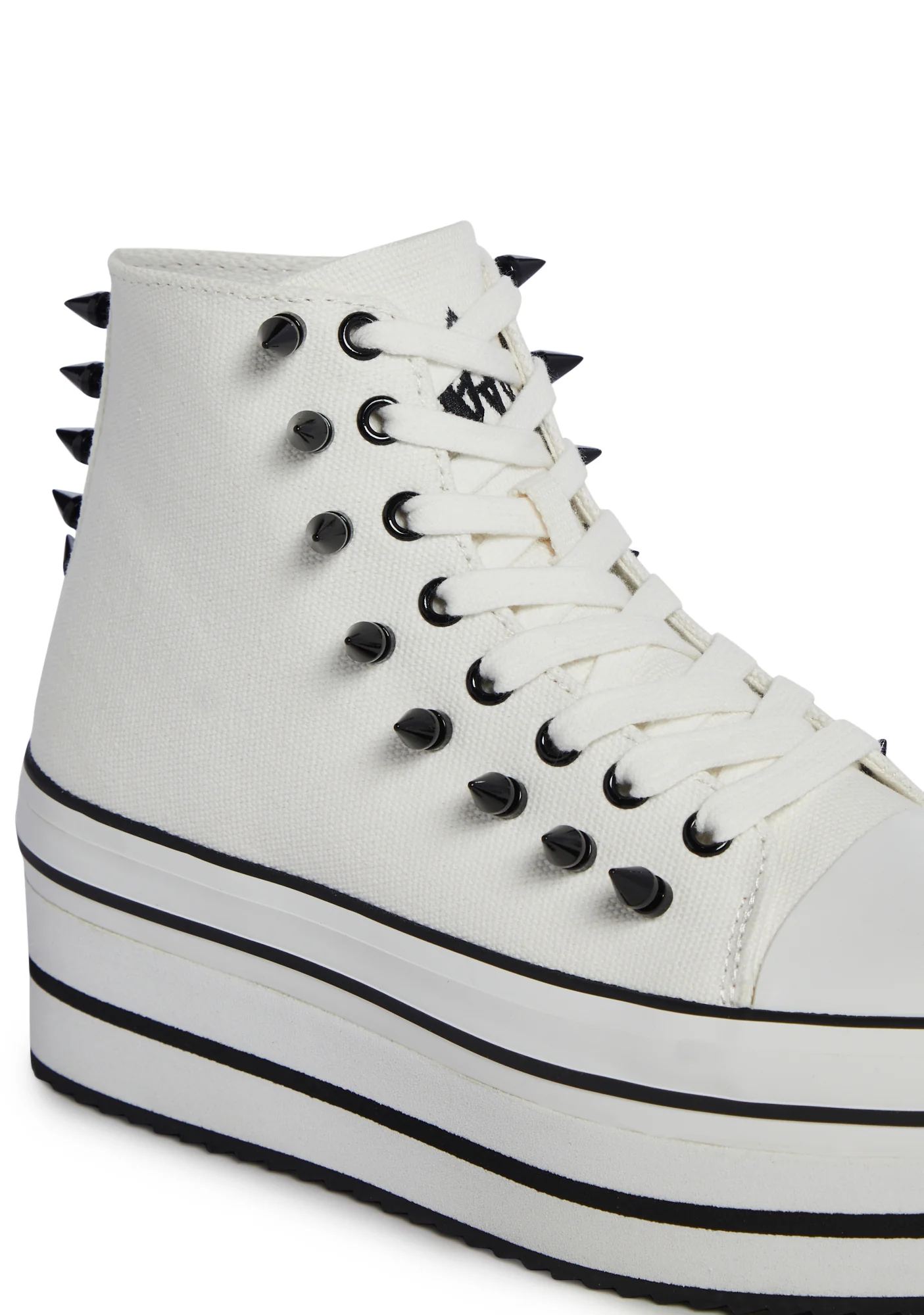 Elevation Spike Platform Sneakers - White - Image 2