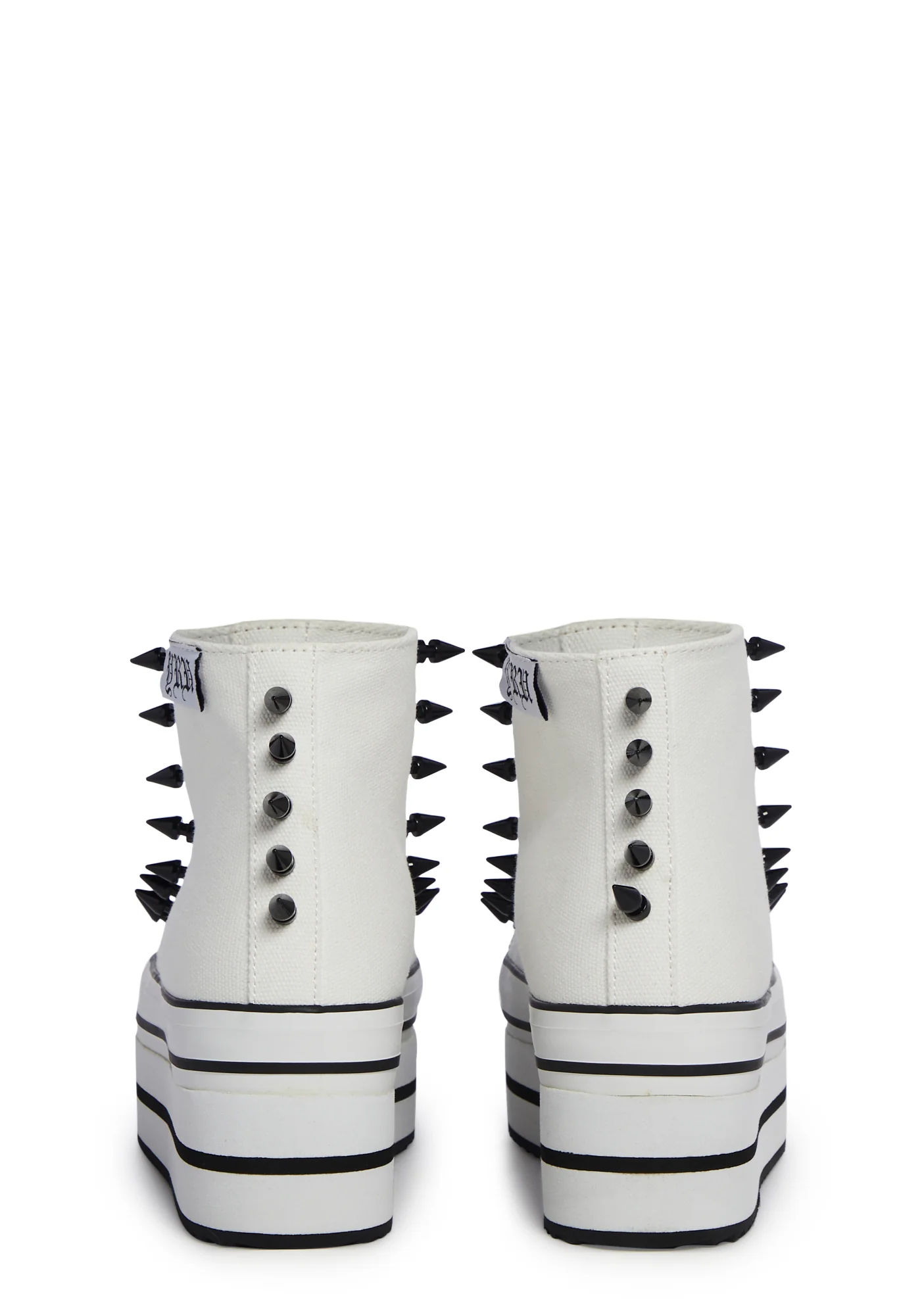 Elevation Spike Platform Sneakers - White - Image 3