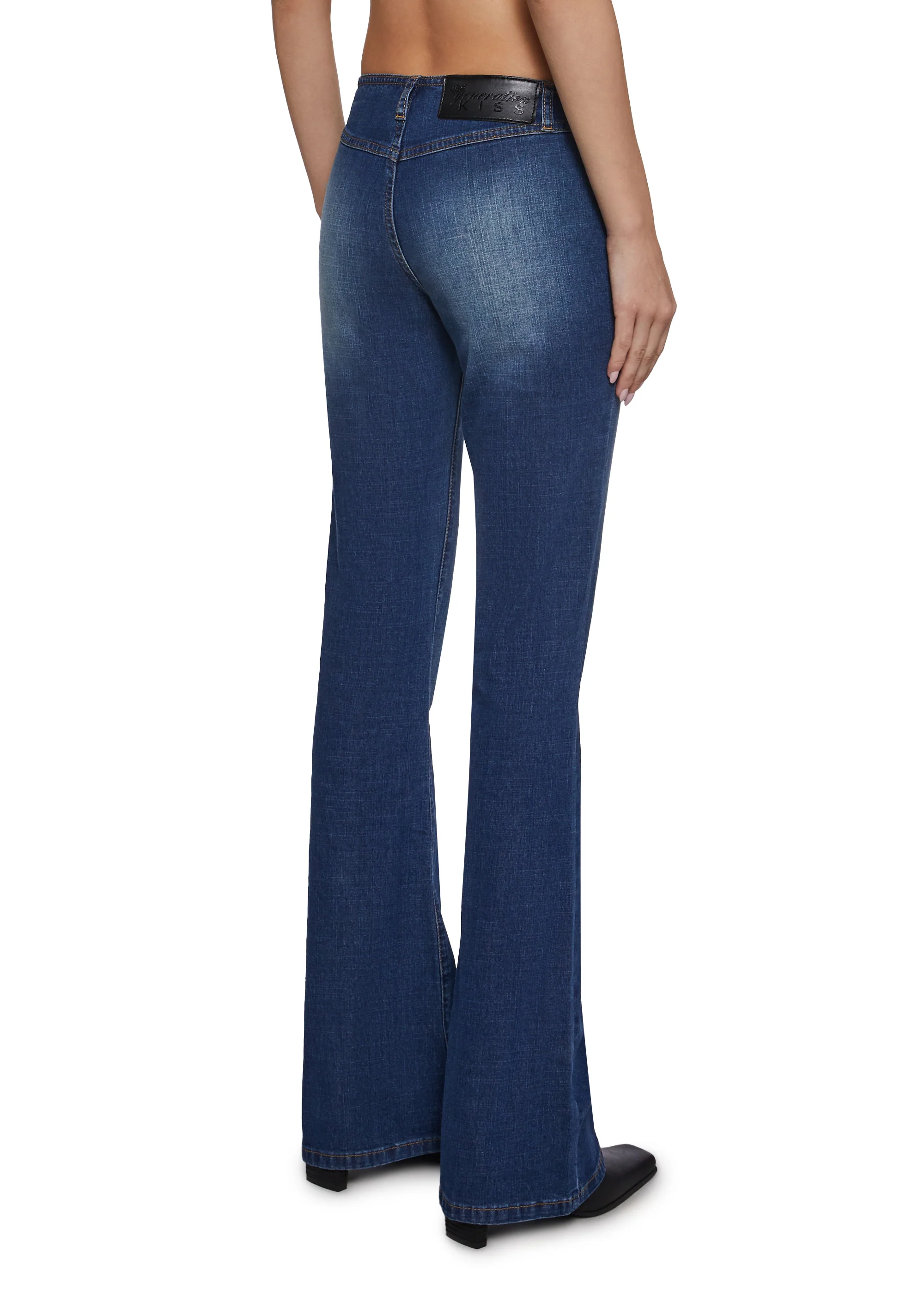 Elle Low Rise Jeans - Light Blue - Image 4