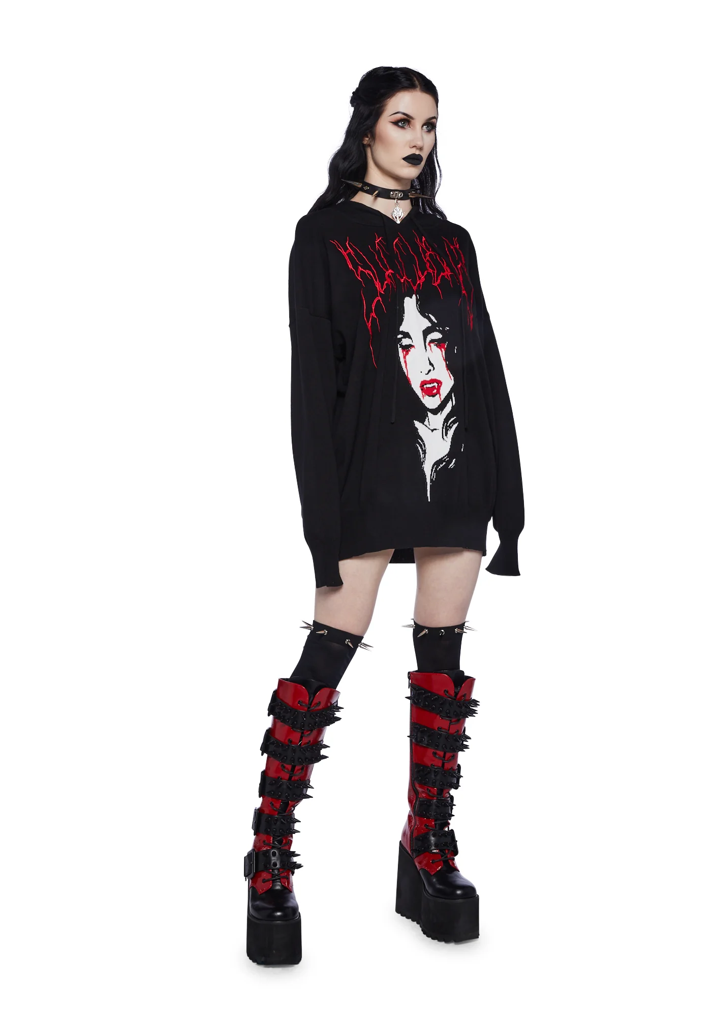 Death Stare Hooded Sweater - Image 2