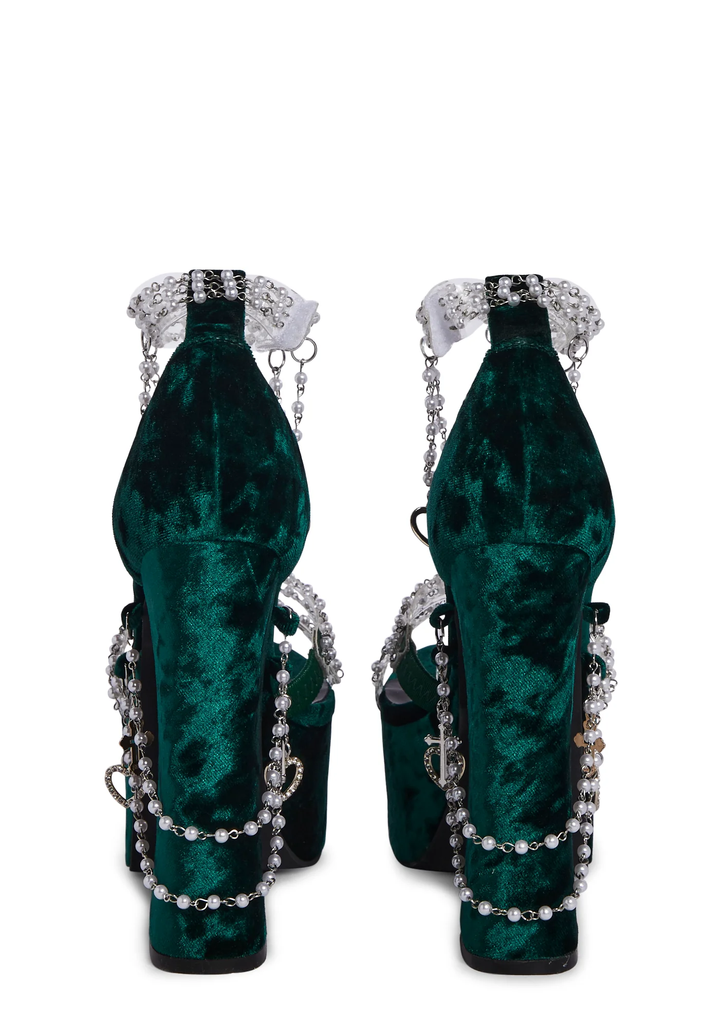 Holy Revelation Platform Heels - Emerald - Image 4