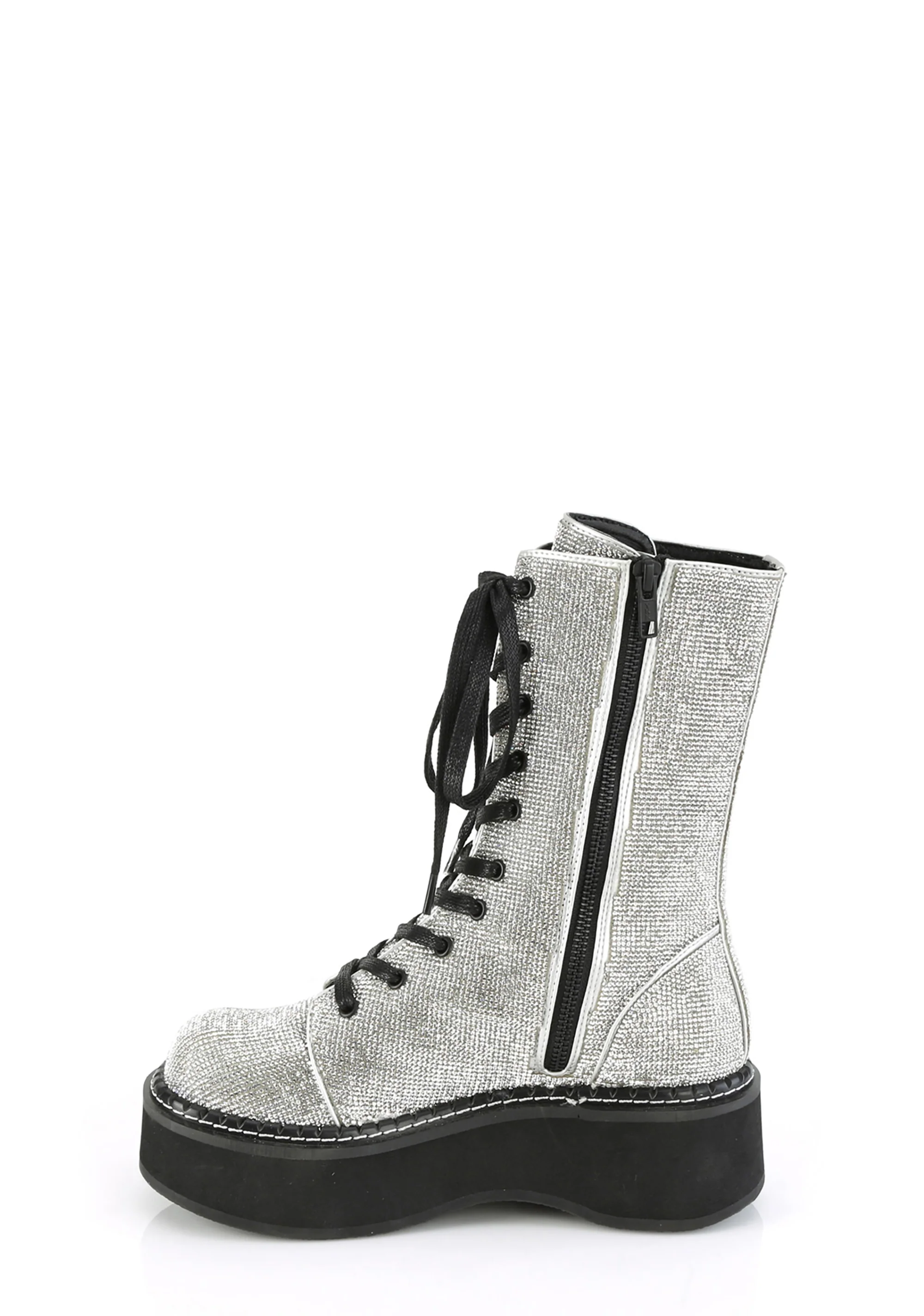 Emily-362 Platform Calf High Boots - Image 2