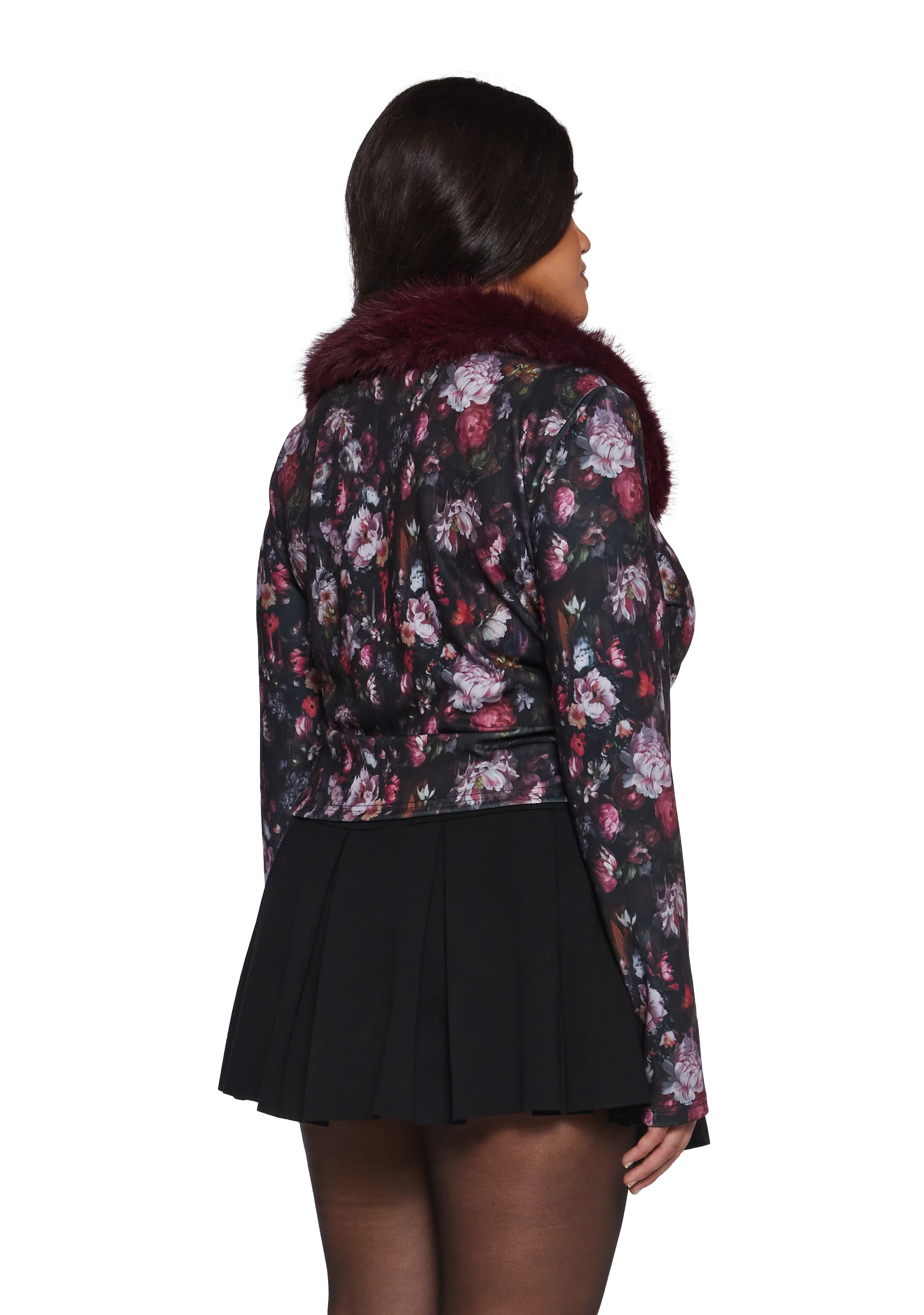 Enchanted Inkwell Faux Fur Cardigan - Image 9