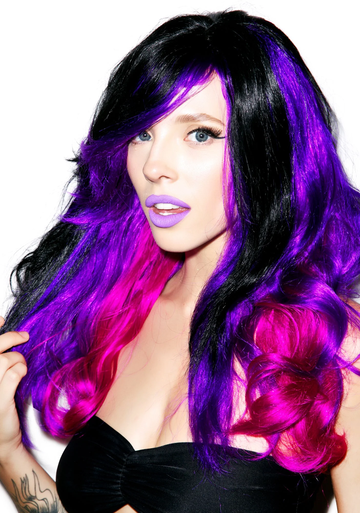 Enchanting Ombre Wig - Purple - Image 9