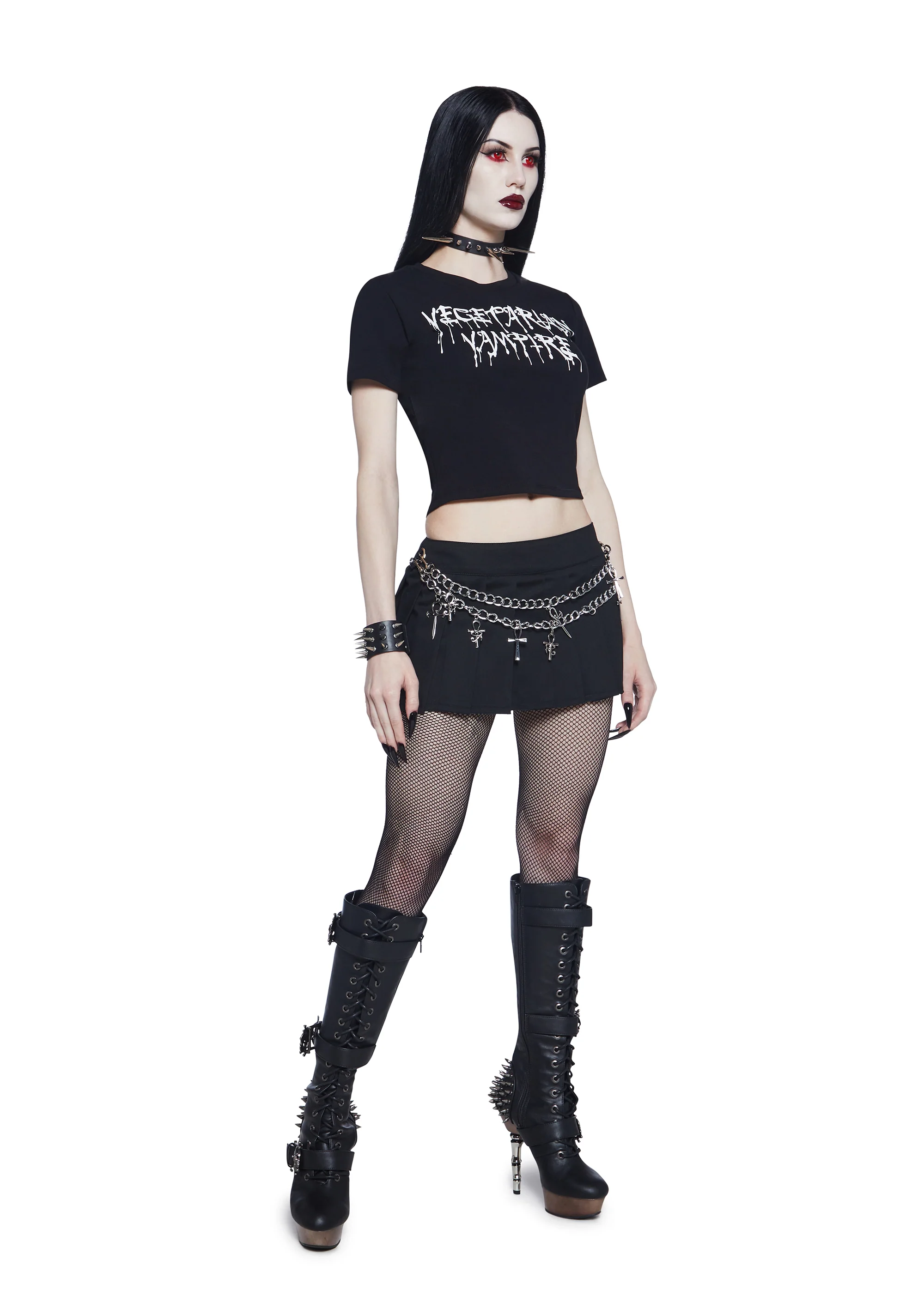 End Of Days Chain Belt Mini Skirt - Image 3