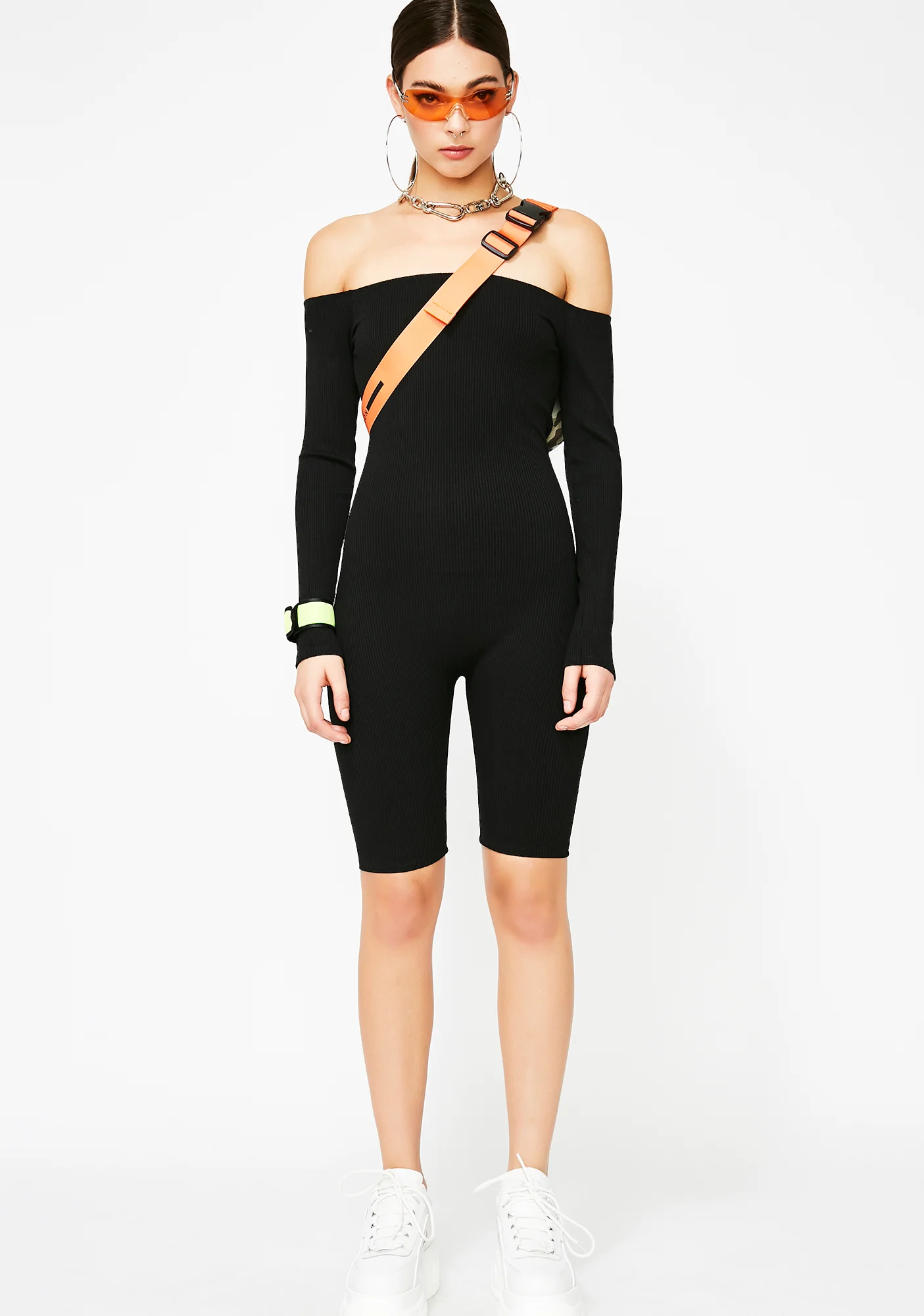 End Of Discussion Ribbed Romper - Image 2