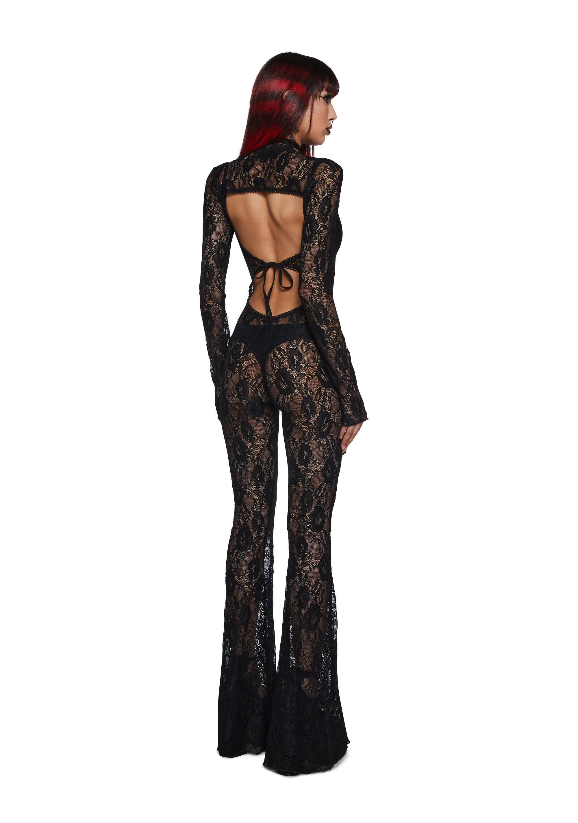 Enraptured Nightfall Lace Jumpsuit - Image 2