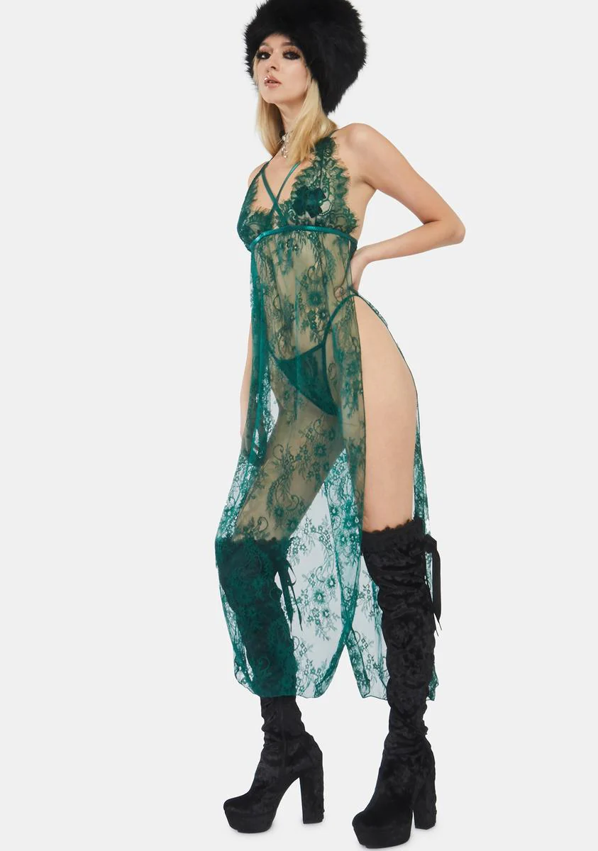 Envy My Love Sheer Gown Set - Image 3