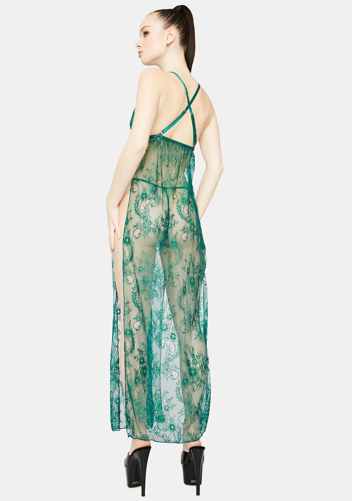 Envy My Love Sheer Gown Set - Image 6