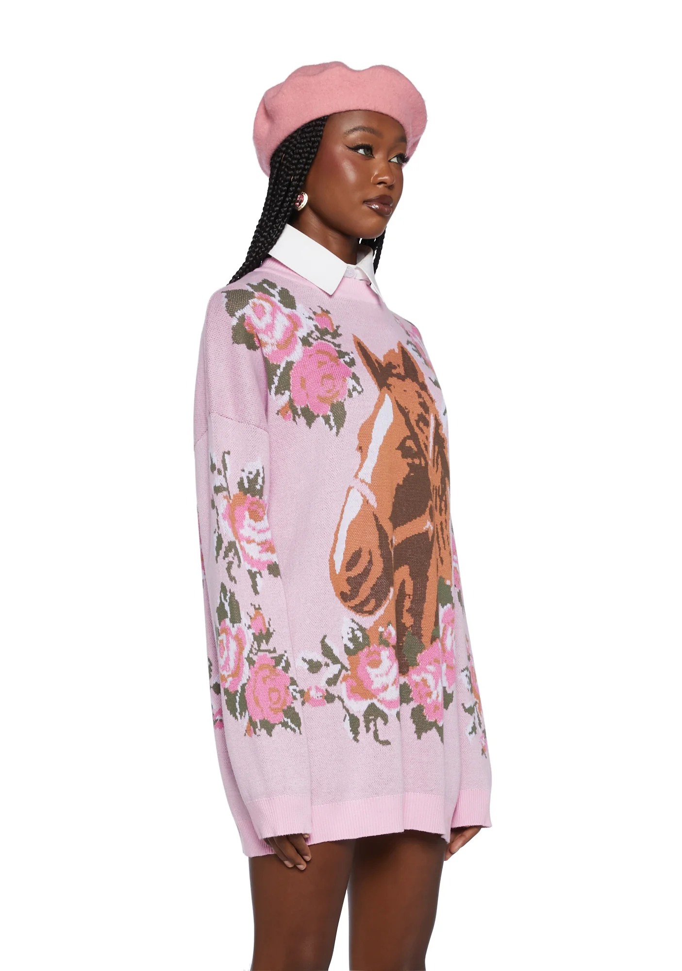 Equestrian Club Oversized Sweater - Image 3