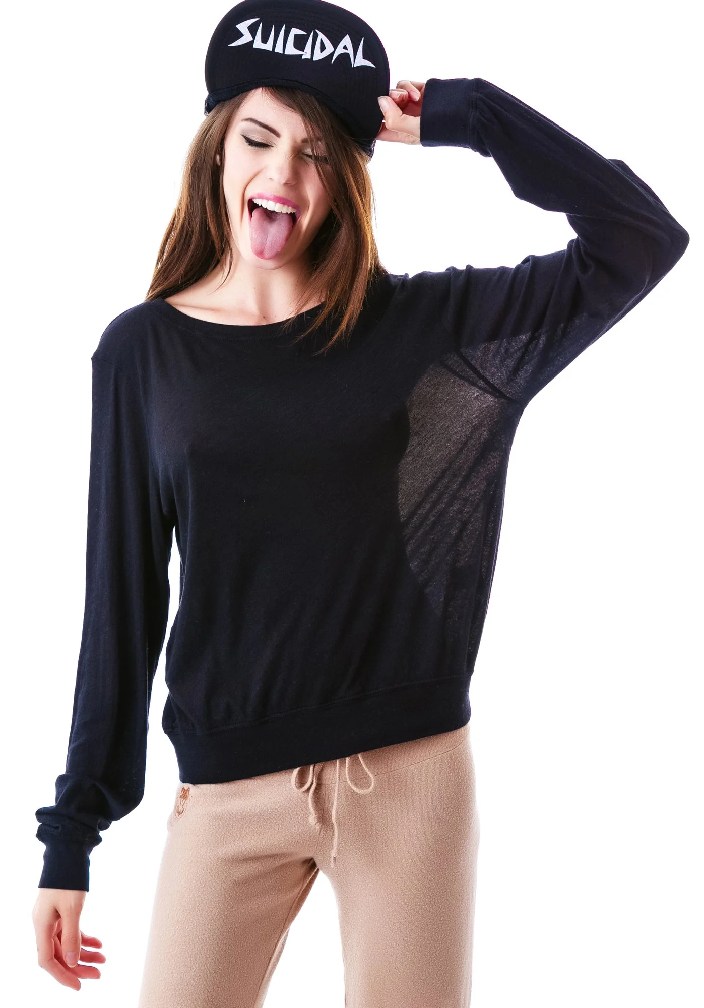 Essentials Baggy Beach Jumper - White - Image 12