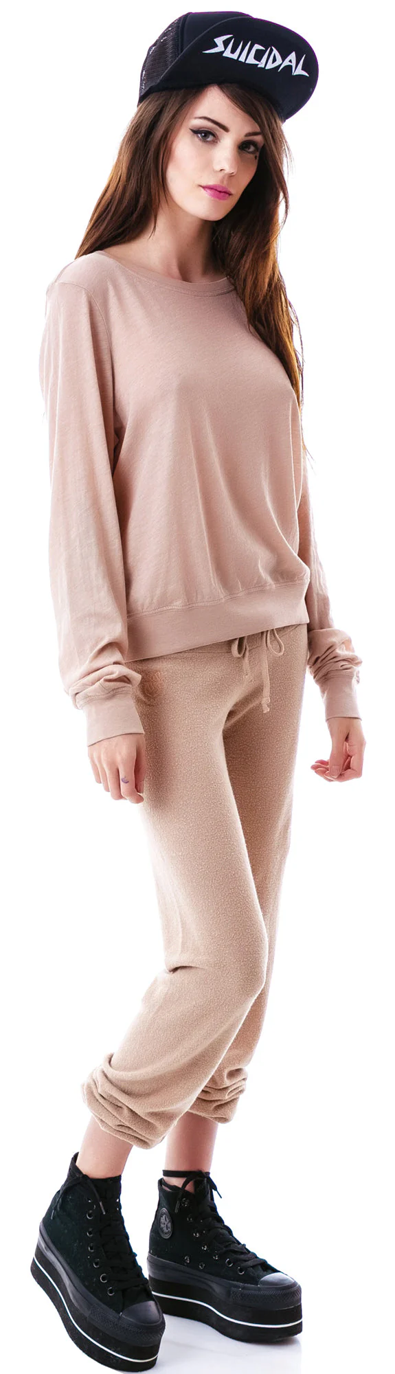 Essentials Baggy Beach Jumper - Light Brown - Image 7