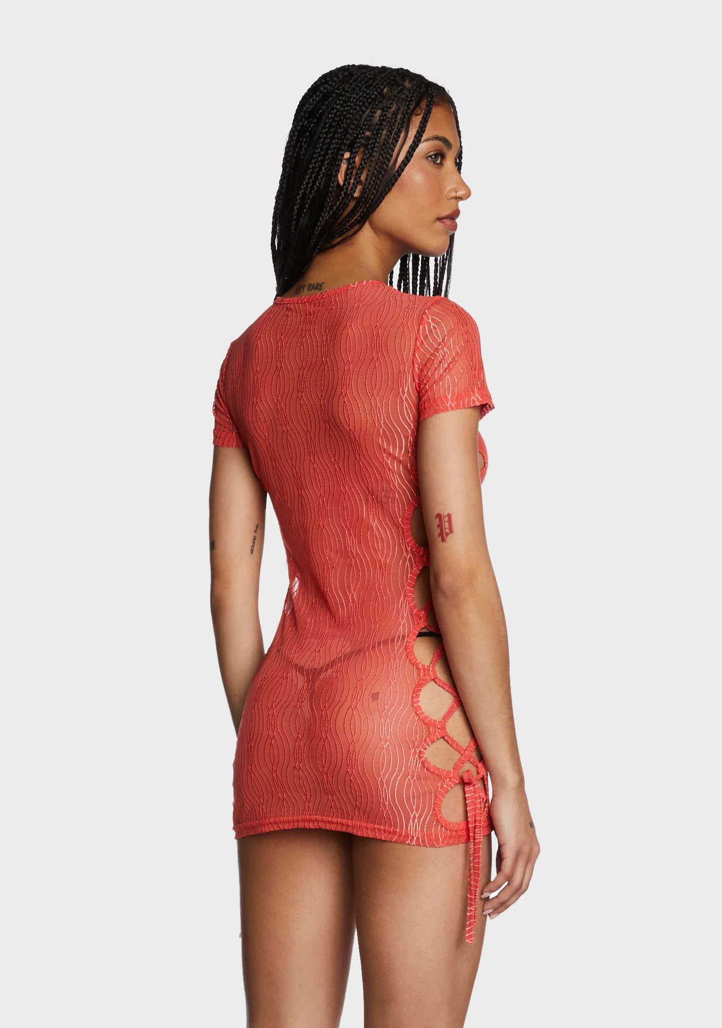 Eternal Appeal Mini Dress - Red - Image 5