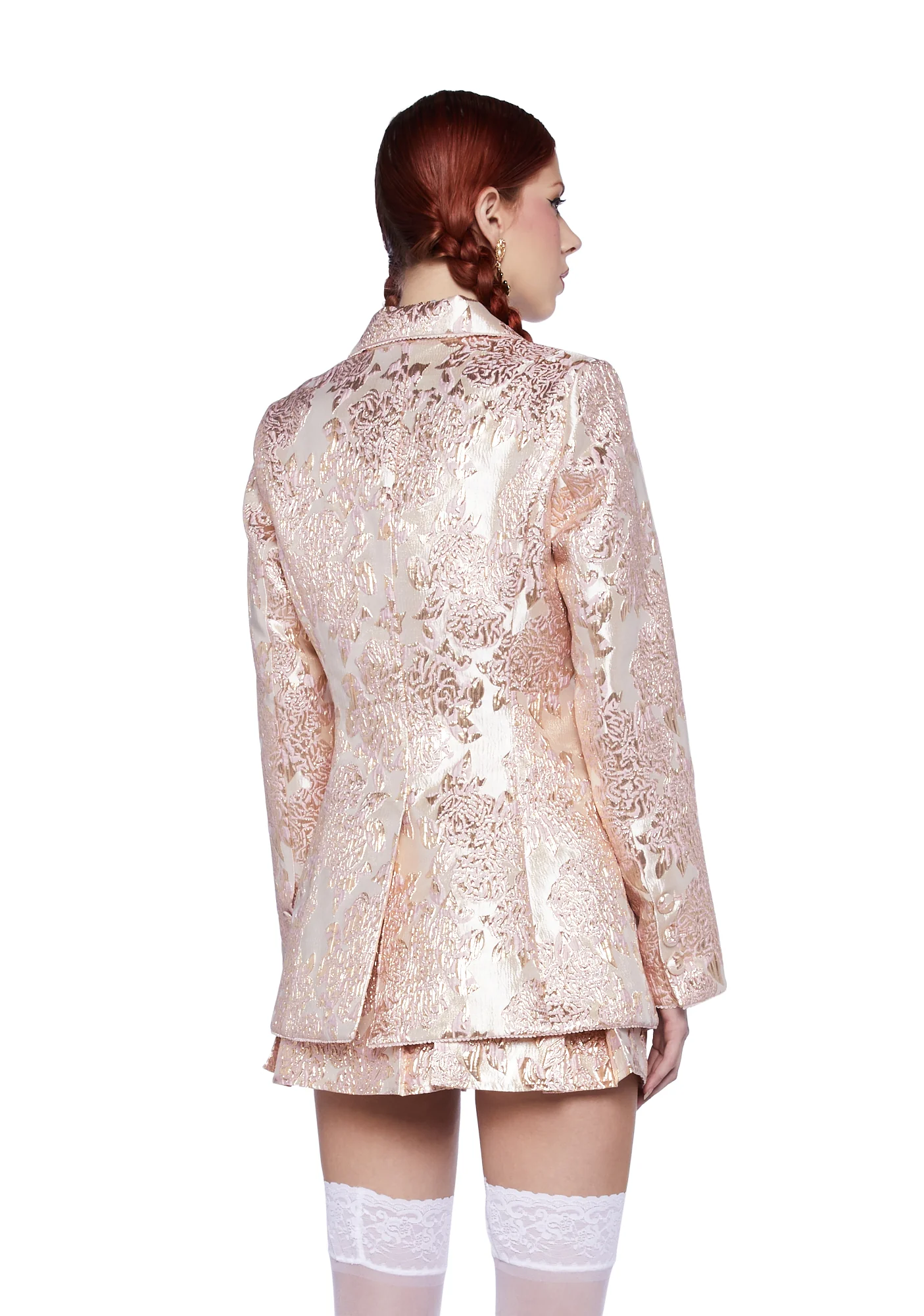 Eternal Elegance Brocade Blazer - Image 4