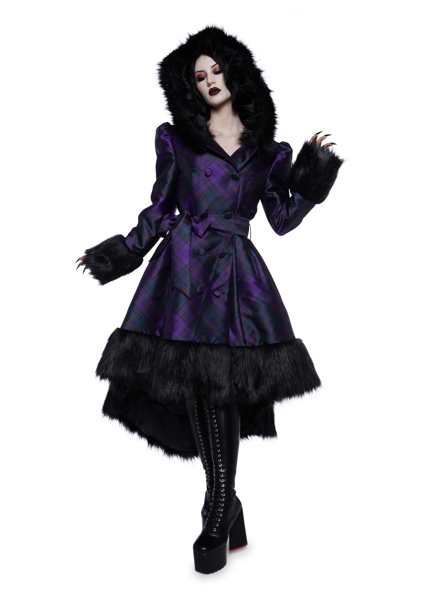 Eternal Elegance Faux Fur Coat - Image 5