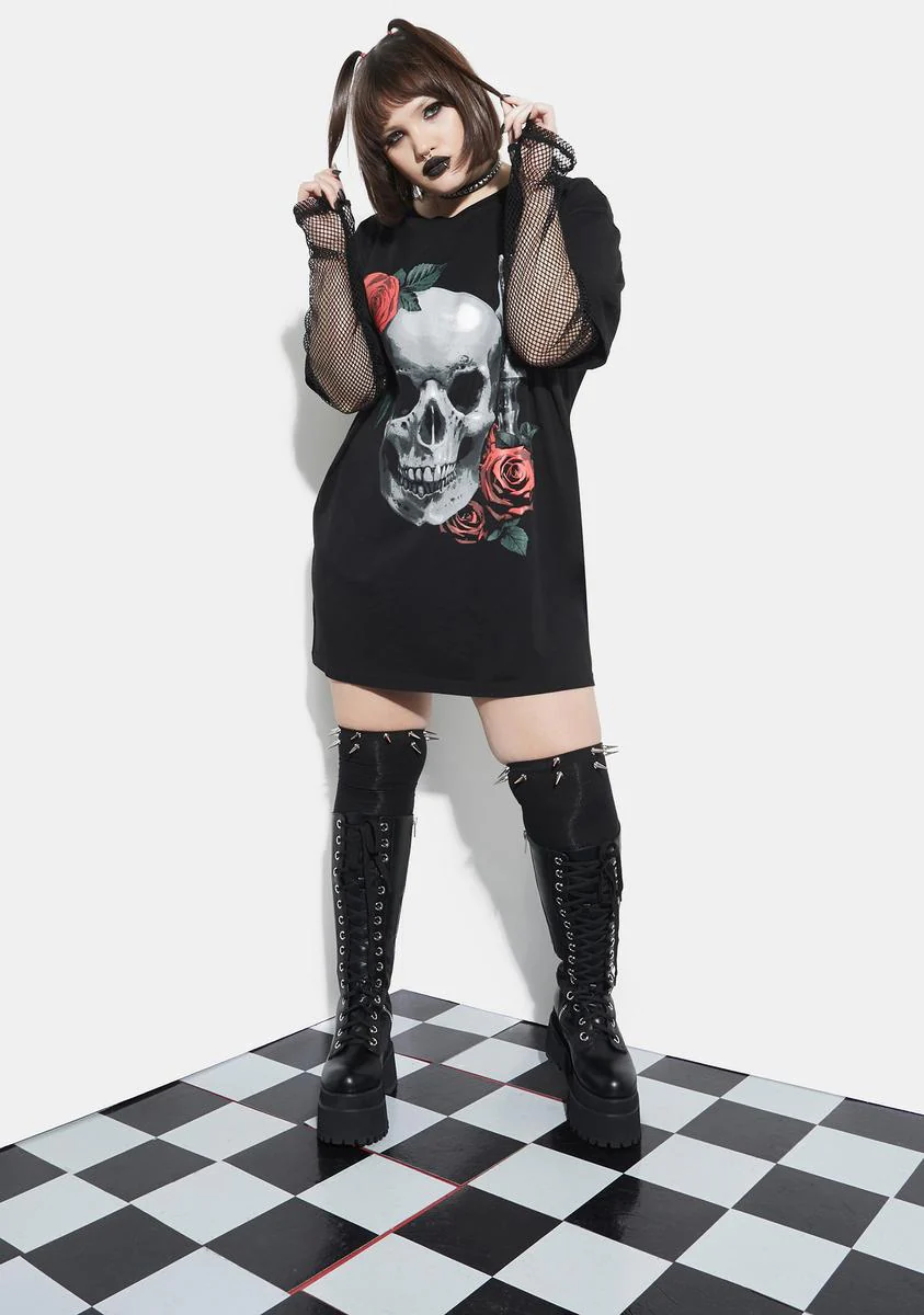 Eternal Lonely Vigil Fishnet Graphic Tee - Image 3