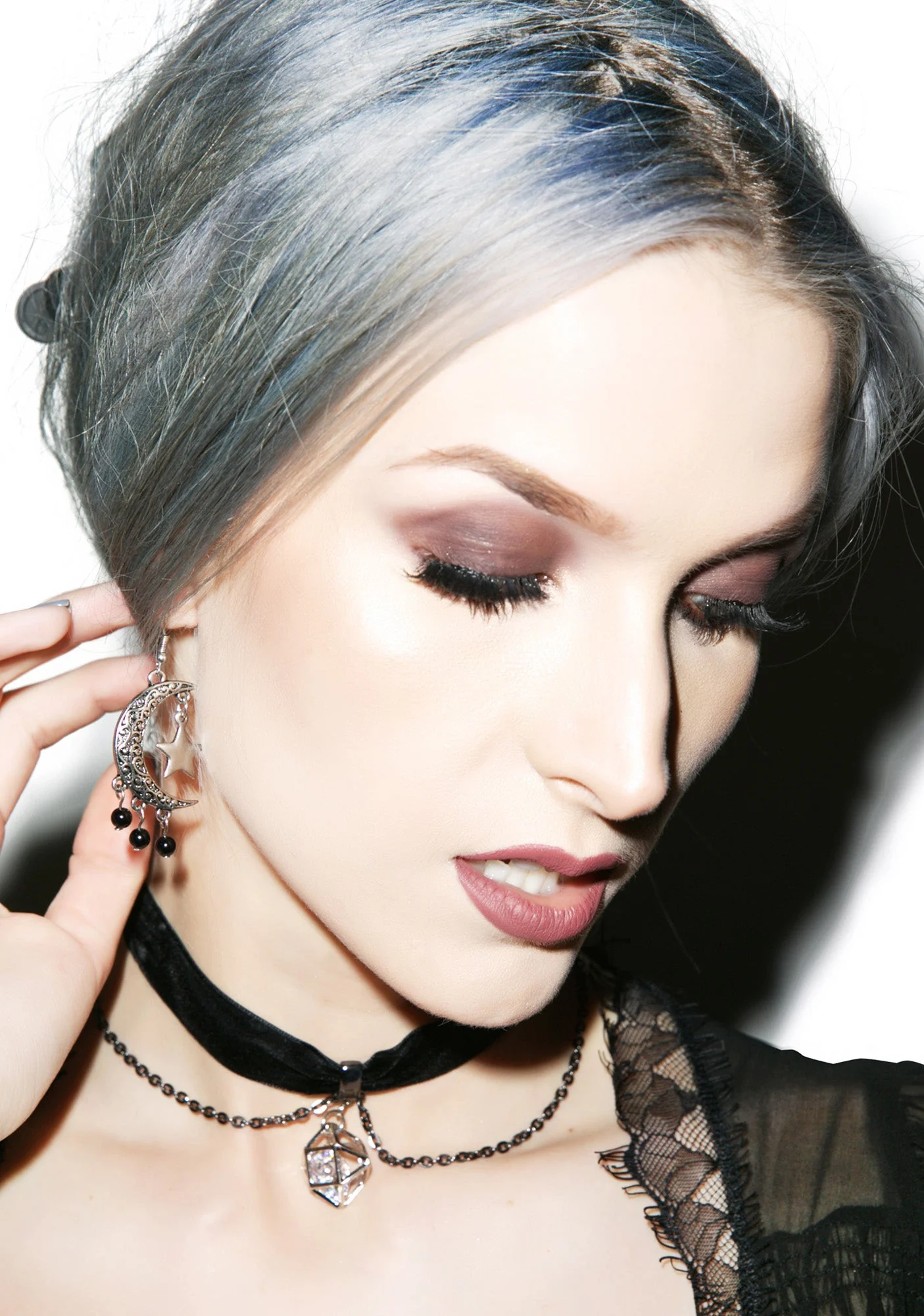 Eternal Moon And Stars Earrings - Silver - Image 8