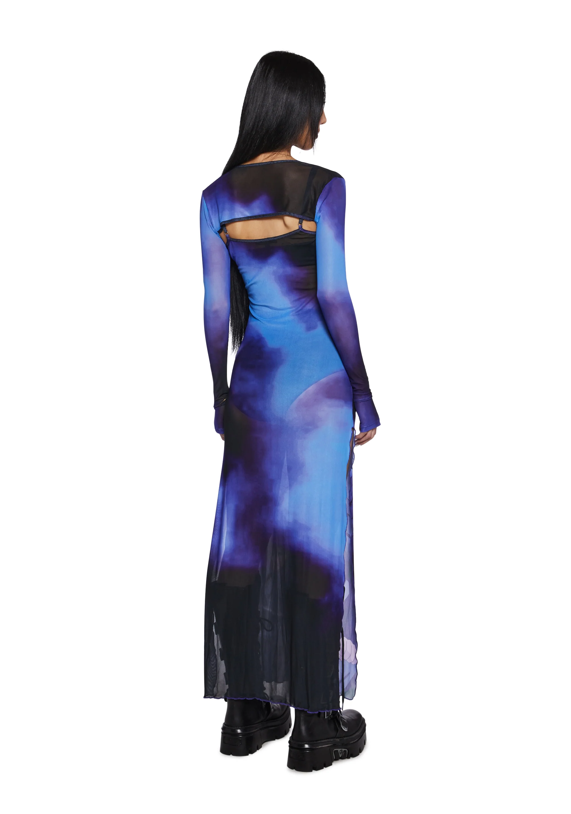 Eternal Reflection Maxi Dress And Shrug Set - Image 4