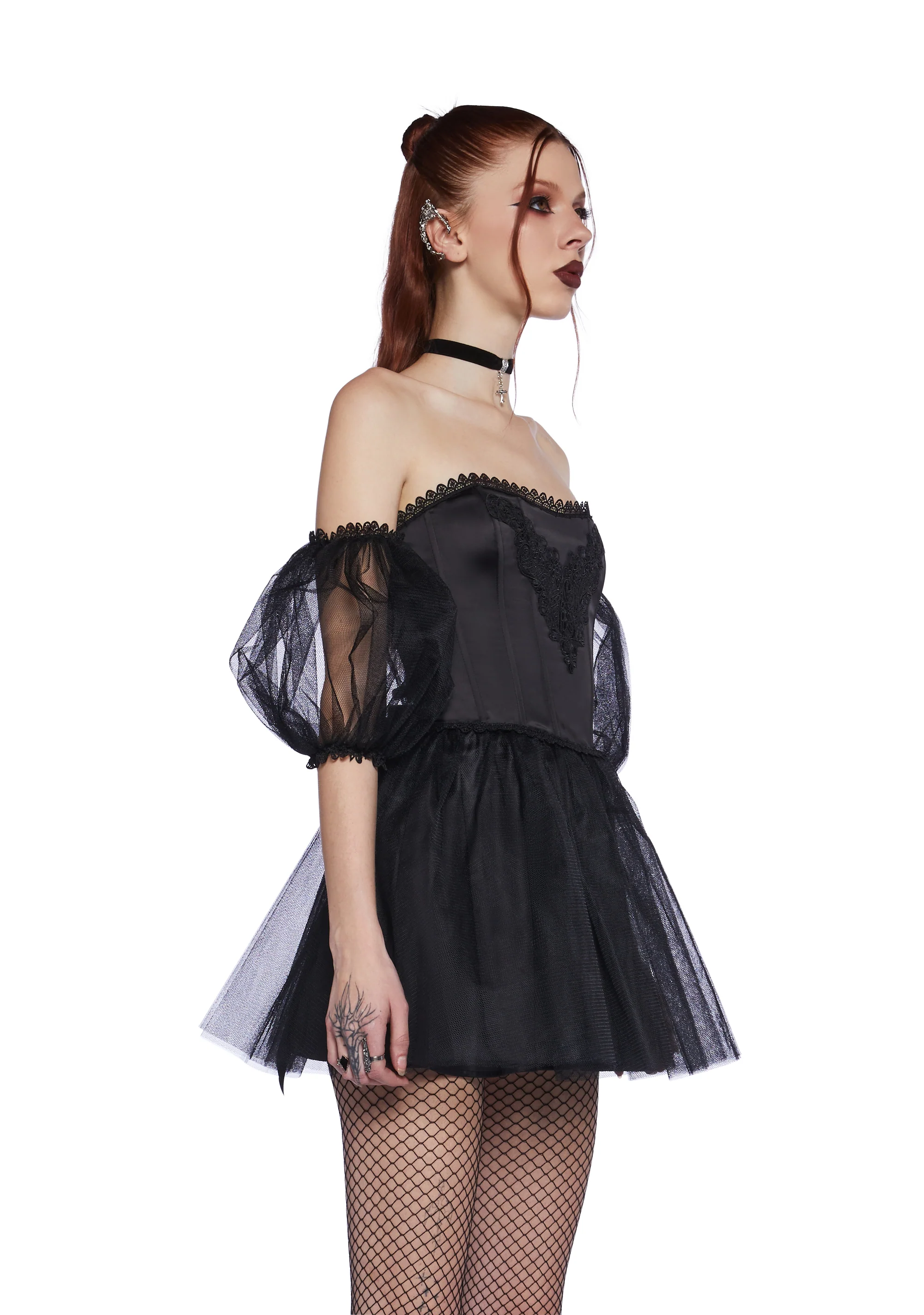 Eternal Sacrifice Mini Dress - Black - Image 4