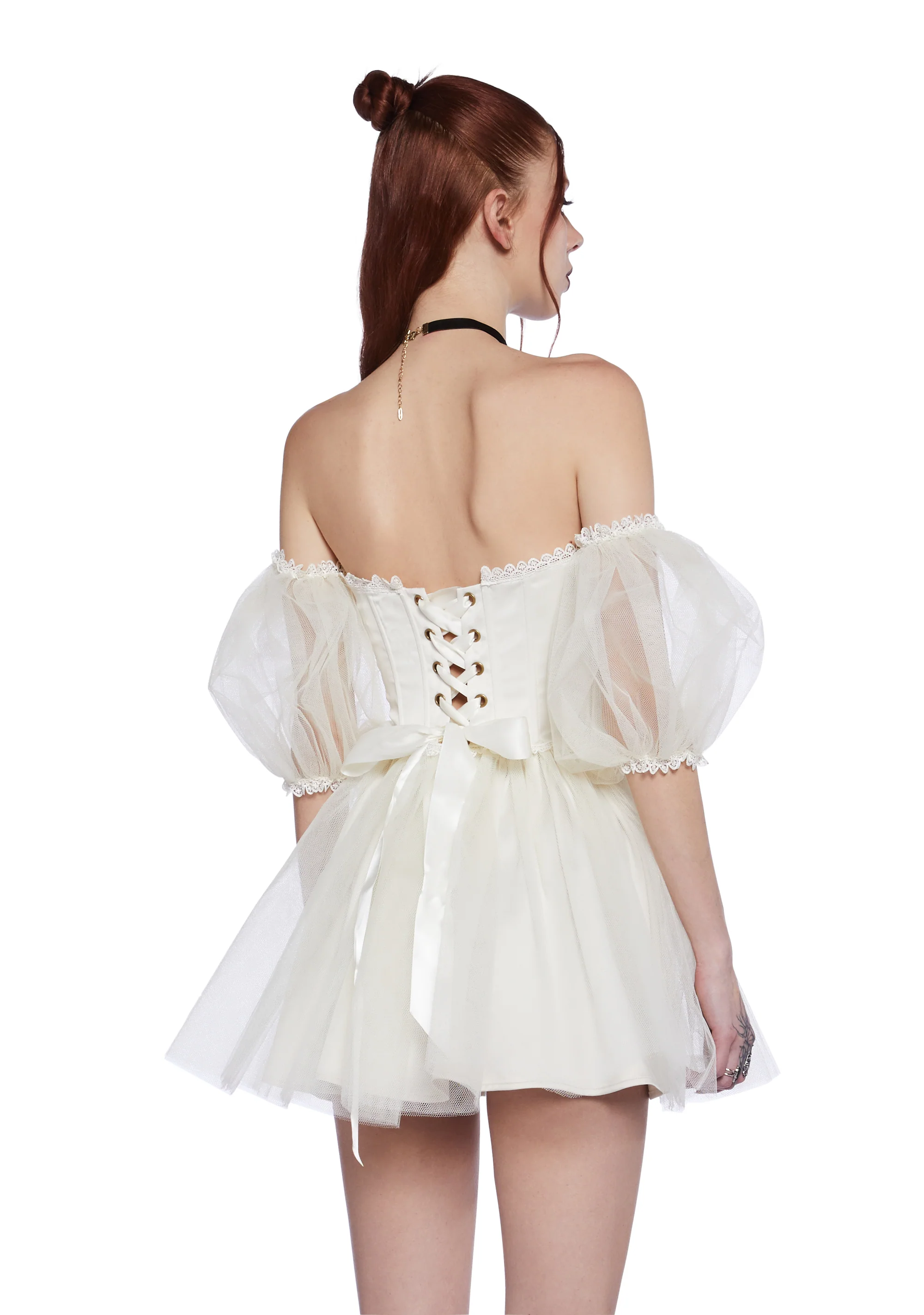 Eternal Sacrifice Mini Dress - White - Image 4