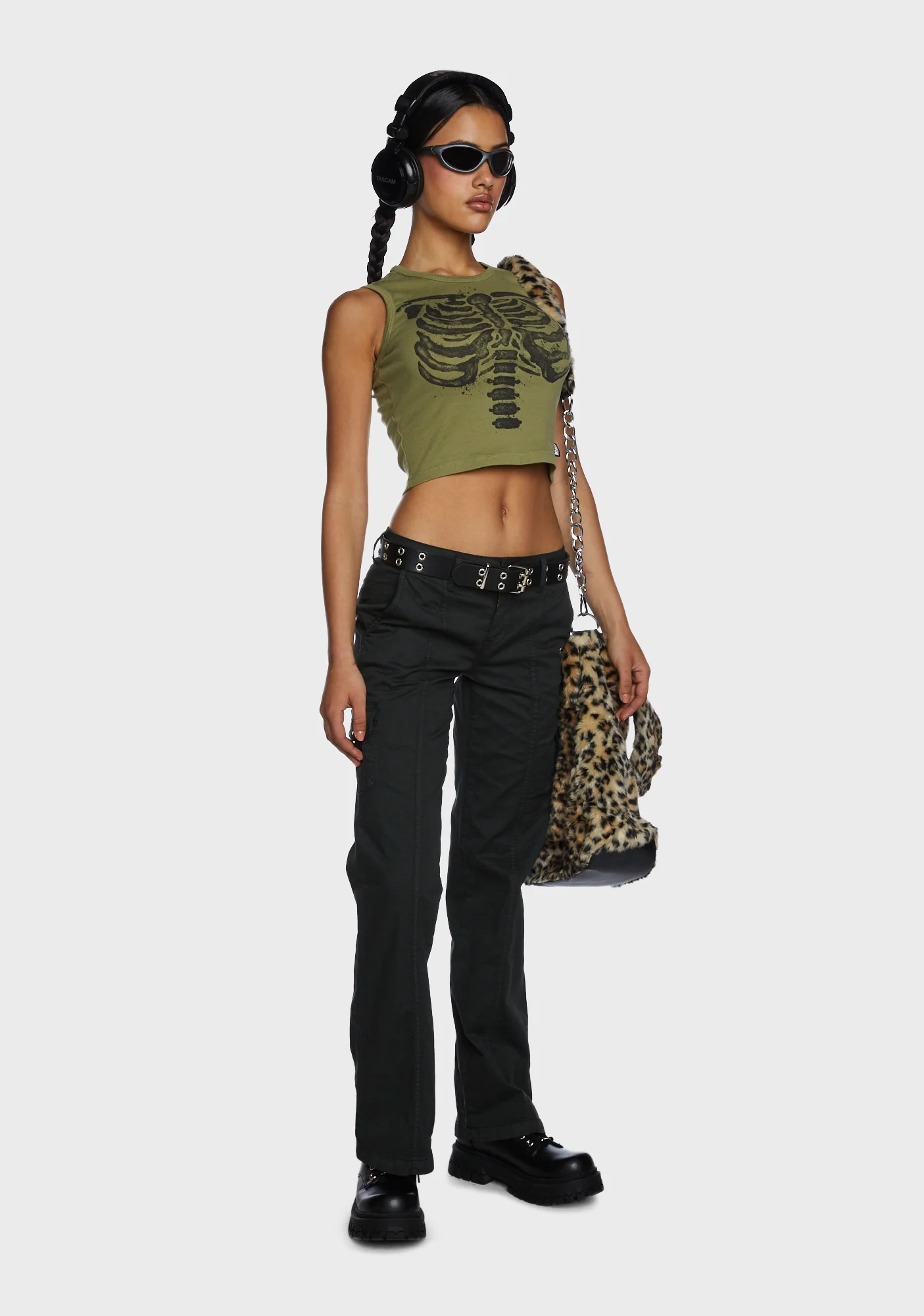 Eve Y2K Cargo Pants - Black - Image 5